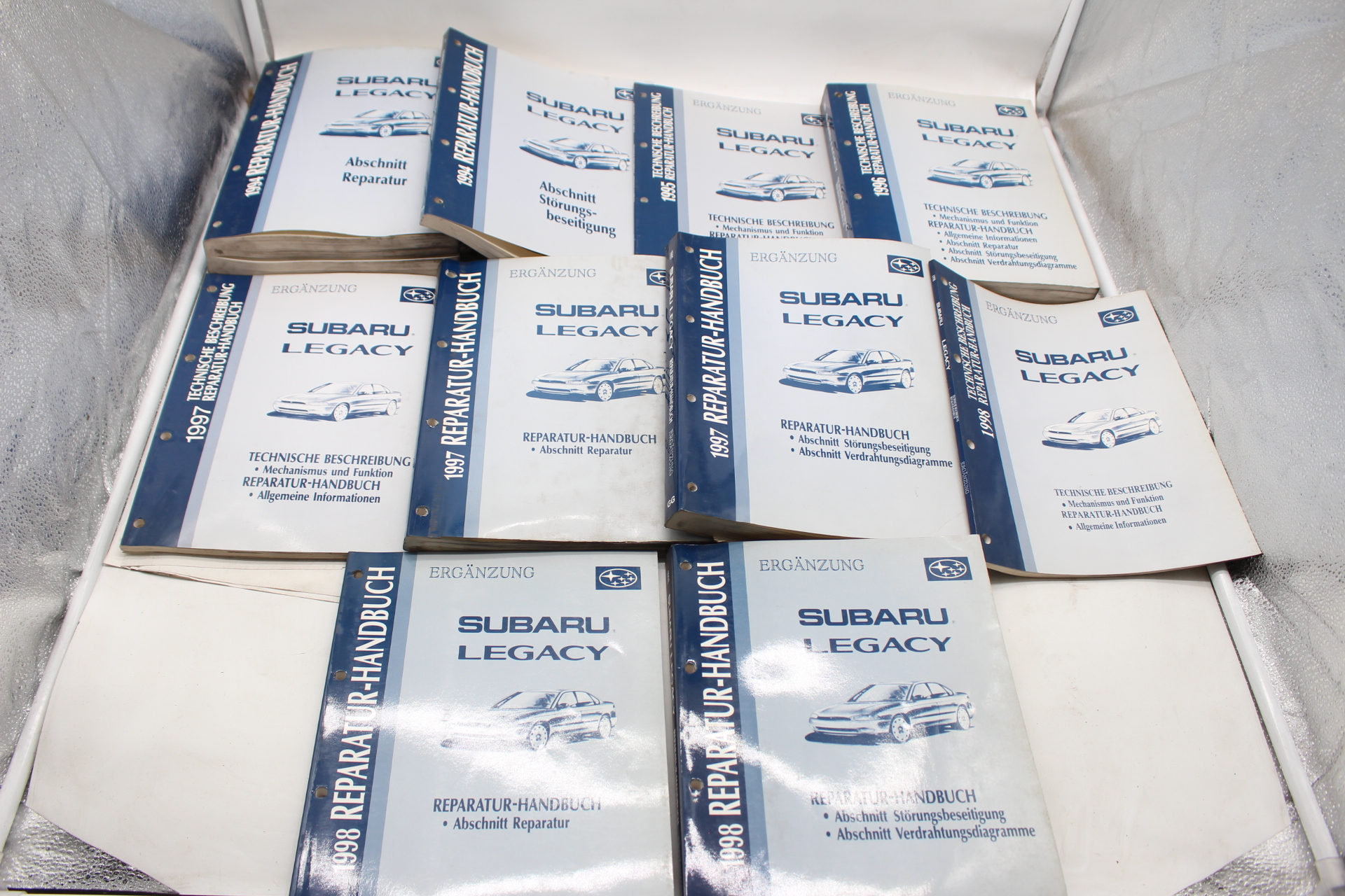 Original Reparatur- und Werkstatthandbücher für Subaru Legacy 1994–1998 BD BG