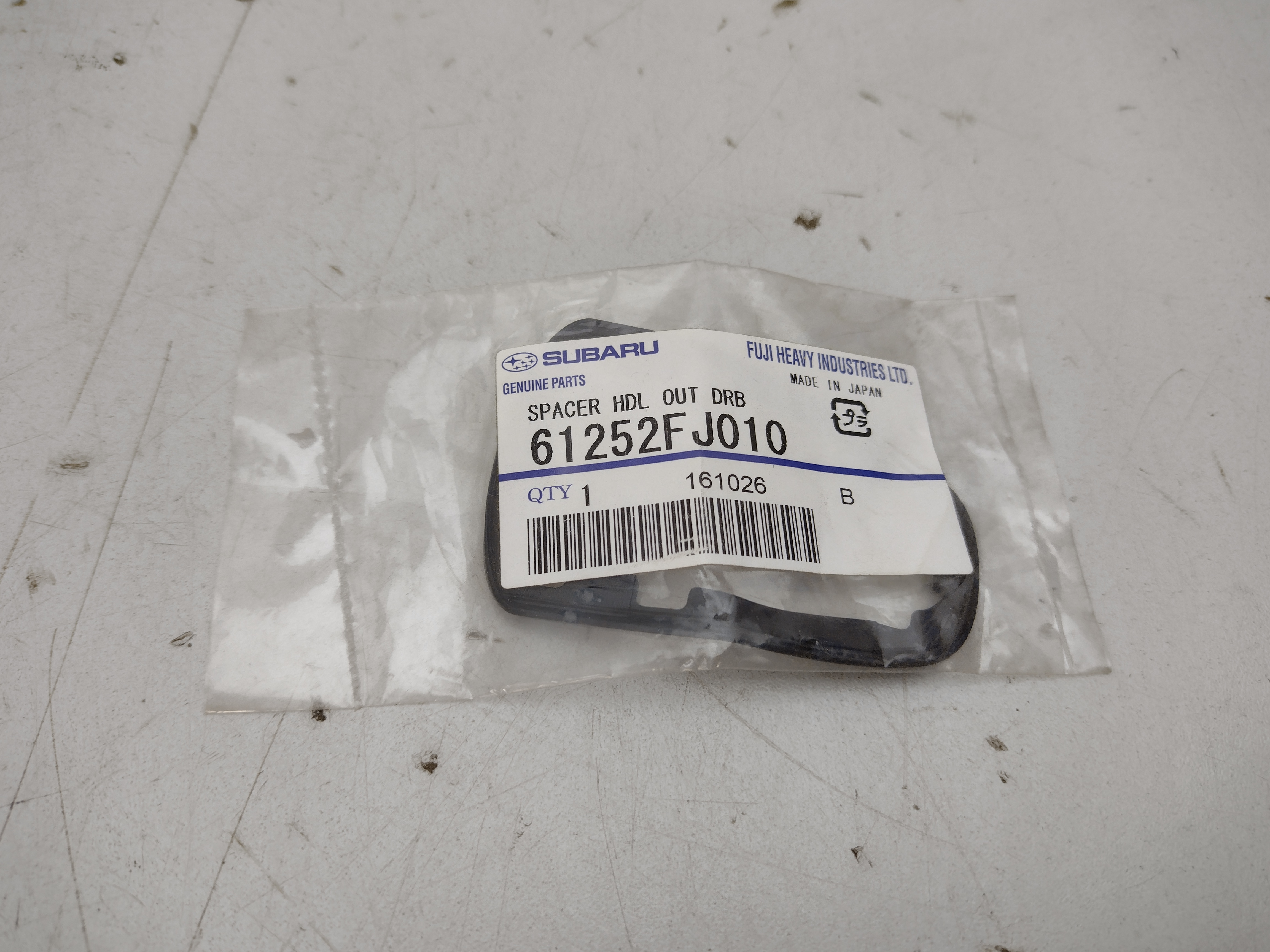 Spacer Door, Handle B. Spacer Handle DRB. (Outer) 61252FJ010 für Subaru Spacer Door, Handle B. Spacer Handle DRB. (Outer) 61252FJ010 für Subaru