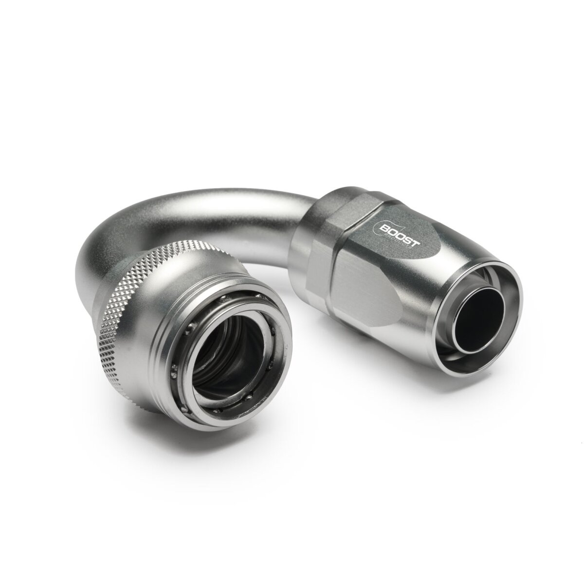 Quick Click Schlauchanschluss Fitting weiblich Dash 12 / -12 AN - 180° - silber matt