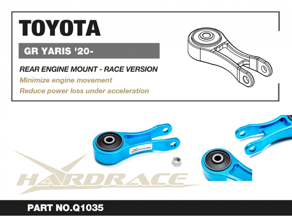 Hardrace Motorlager hinten für Toyota Yaris / Vitz GR GXPA16/MXPA12