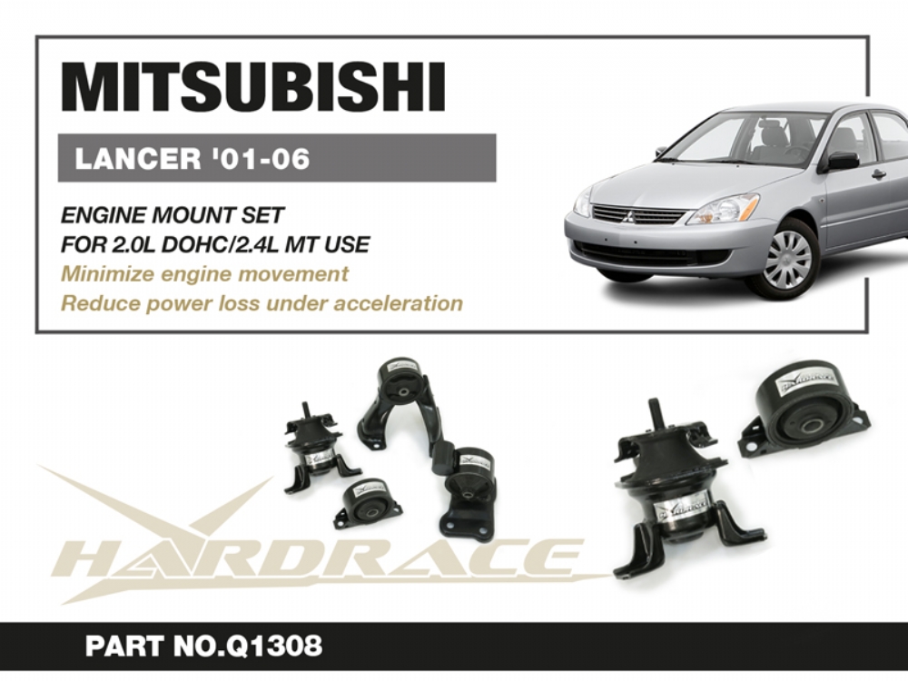 Hardrace verstärkt Motorlager Set für Mitsubishi Lancer Mirage CS 01-07