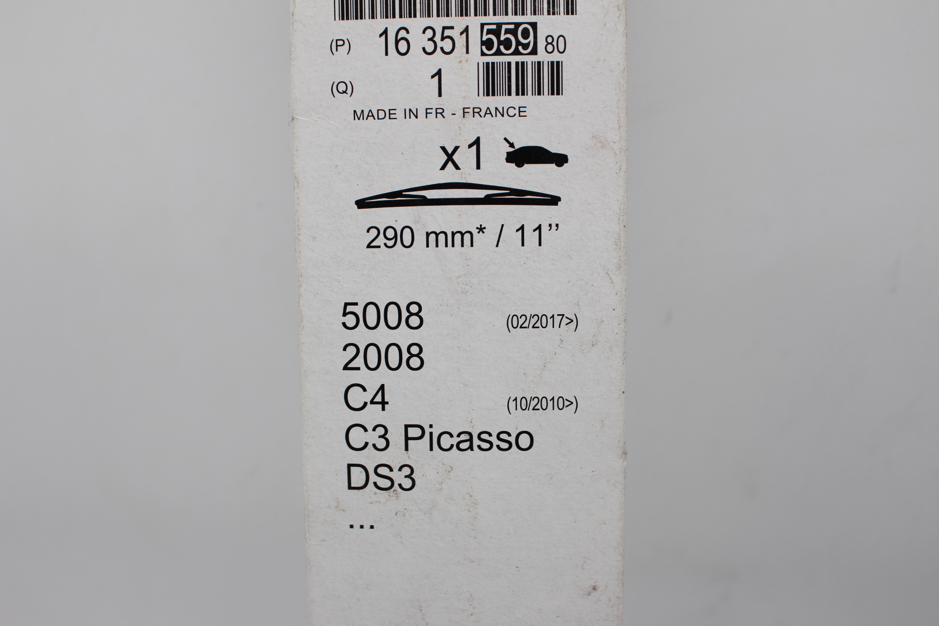 Peugeot / Citroen Wischerblatt hinten 1635155980 NEU NOS NEW OEM