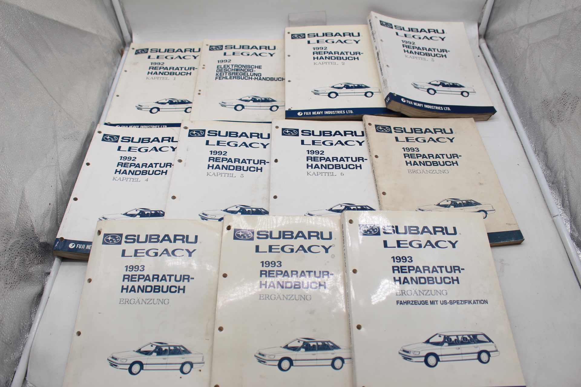Original Reparatur- & Werkstatthandbücher für Subaru Legacy 1992–1993 BC BJF