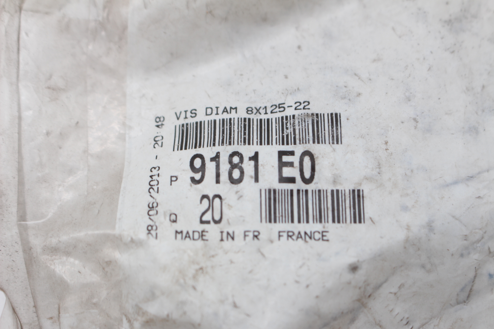 Peugeot / Citroen Schraube m8x125 - 22, Druckplatte 9181E0 NEU NOS NEW OEM