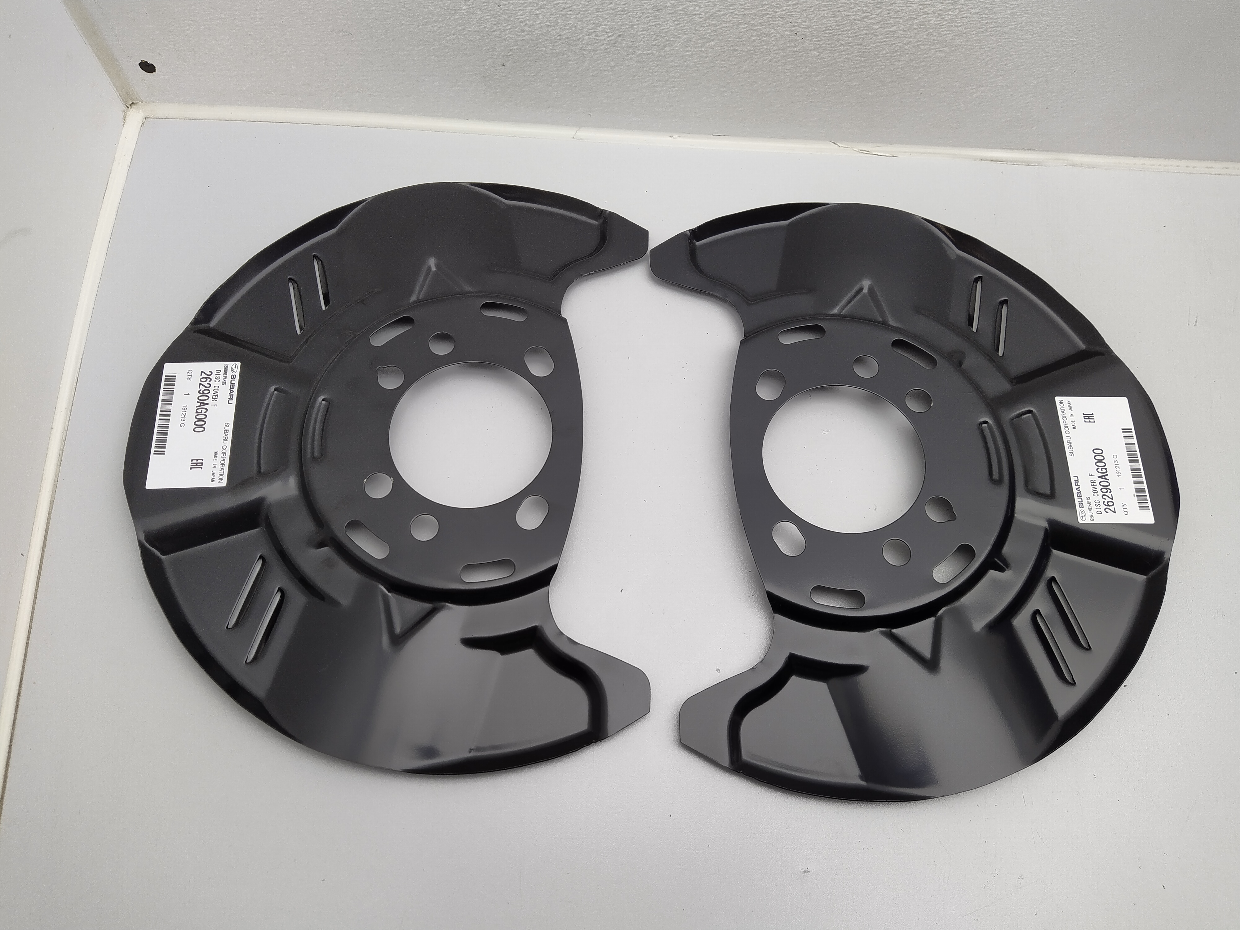 Satz Ankerbleche vorne Subaru Impreza GH, Legacy BL BP Forester SH XV WRX STI Satz Ankerbleche vorne Subaru Impreza GH, Legacy BL BP Forester SH XV WRX STI