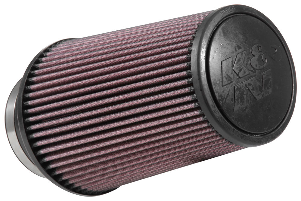 K&N RE-0870 HIGH-FLOW Sportluftfilter 102mm 4 Zoll Anschluss 229mm hoch konisch rot