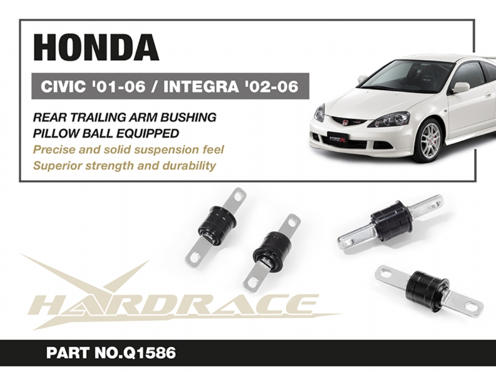 Hardrace Längslenkerbuchse hinten für Honda Civic 7. EM2, ES1, EP1/2/3/4, EU