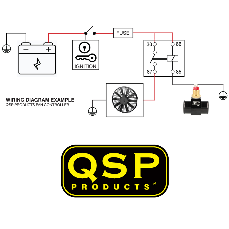 QSP Temperaturschalter M14x1,5 90-95°C Lüfterschalter Kühlerlüfter Fan Switch