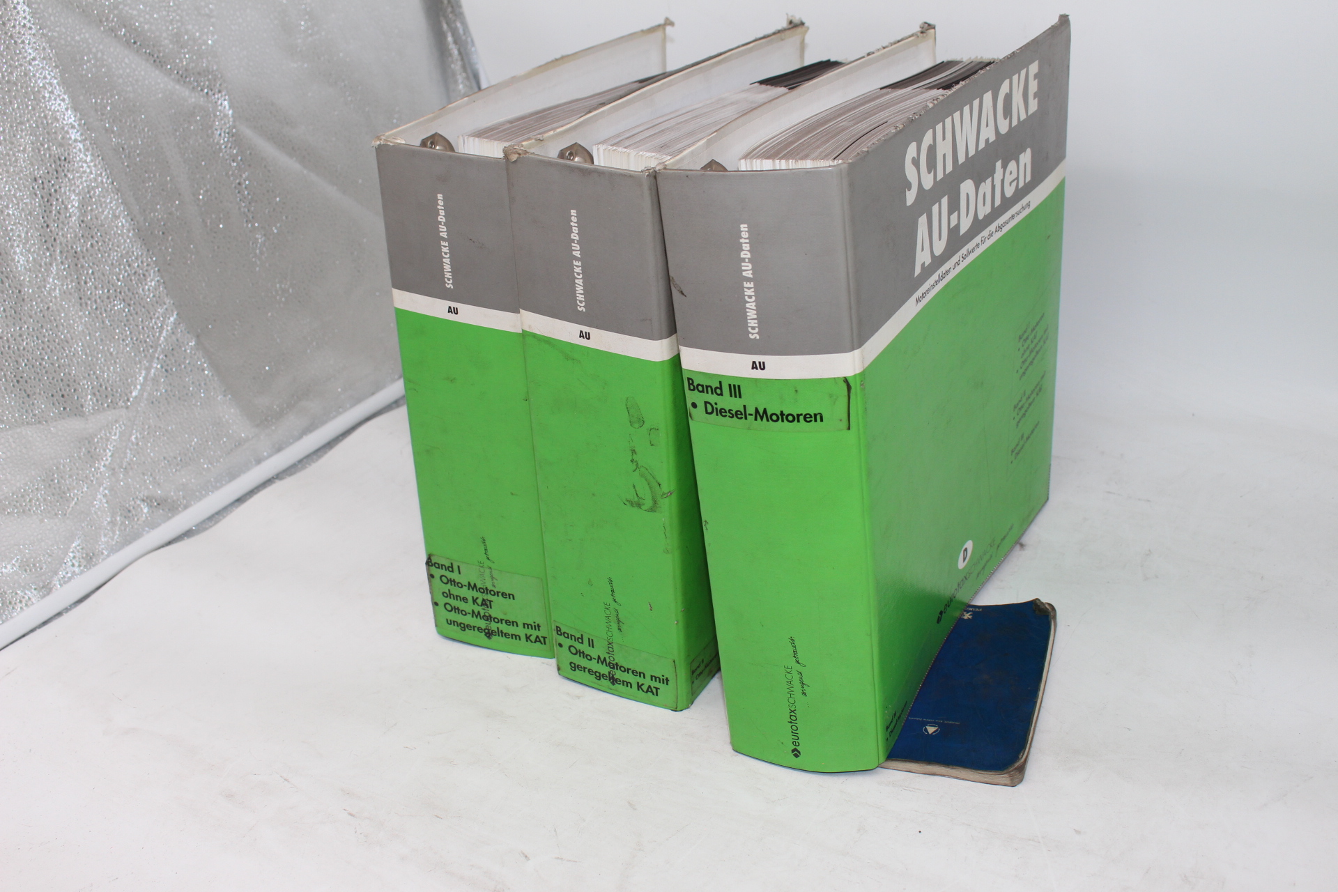 SCHWACKE AU-Daten Band 1-3 für  Ottomotoren  ohne KAT, ungeregelten Kat, geregelten Kat und Diesel Motoren 
