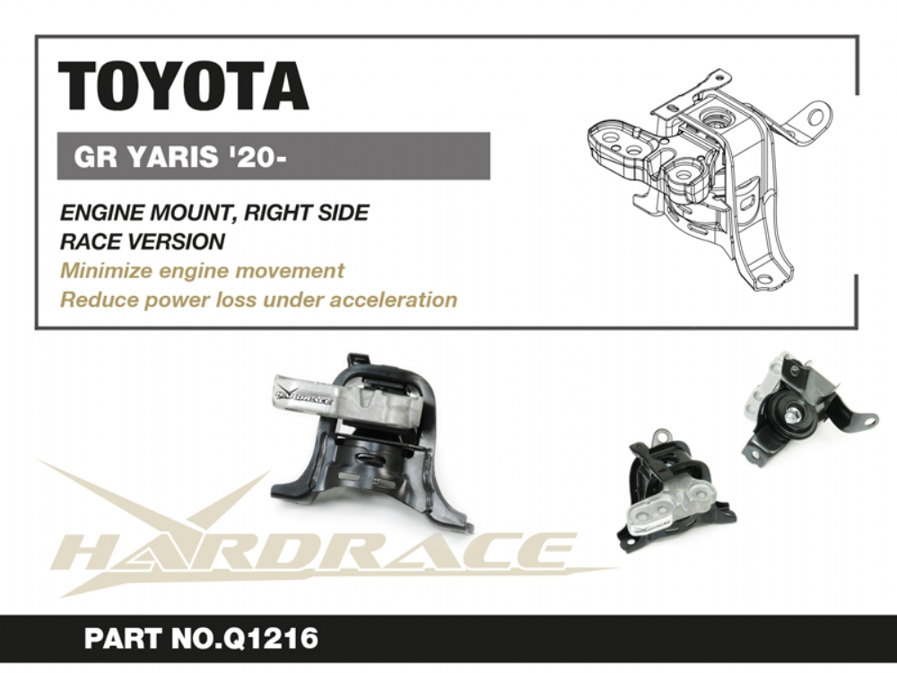 Hardrace rechts seitlich Motorlager für Toyota Yaris / Vitz GR GXPA16/MXPA12