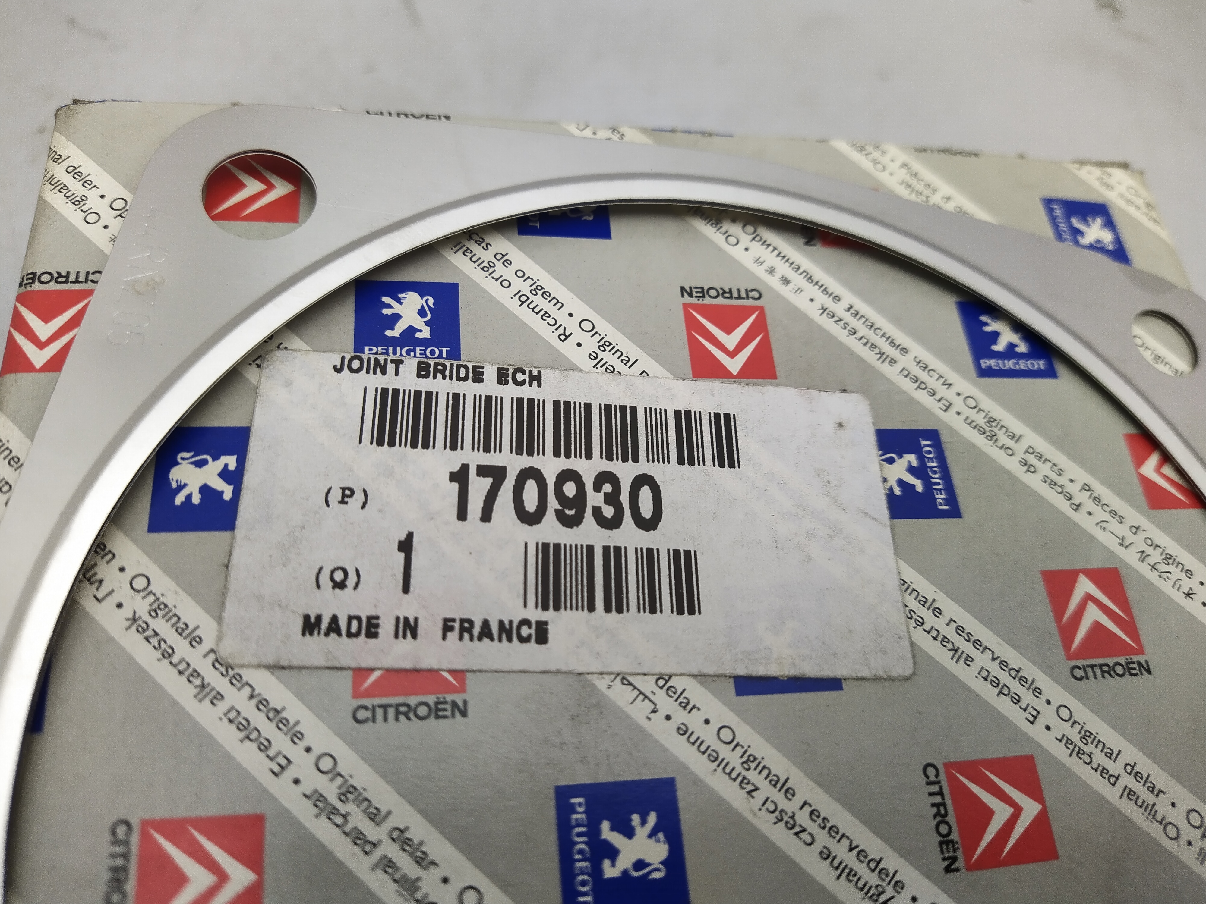 Peugeot Flanschdichtung für Turbo / Vorkat 170930 NEU NOS NEW Peugeot Flanschdichtung für Turbo / Vorkat 170930 NEU NOS NEW