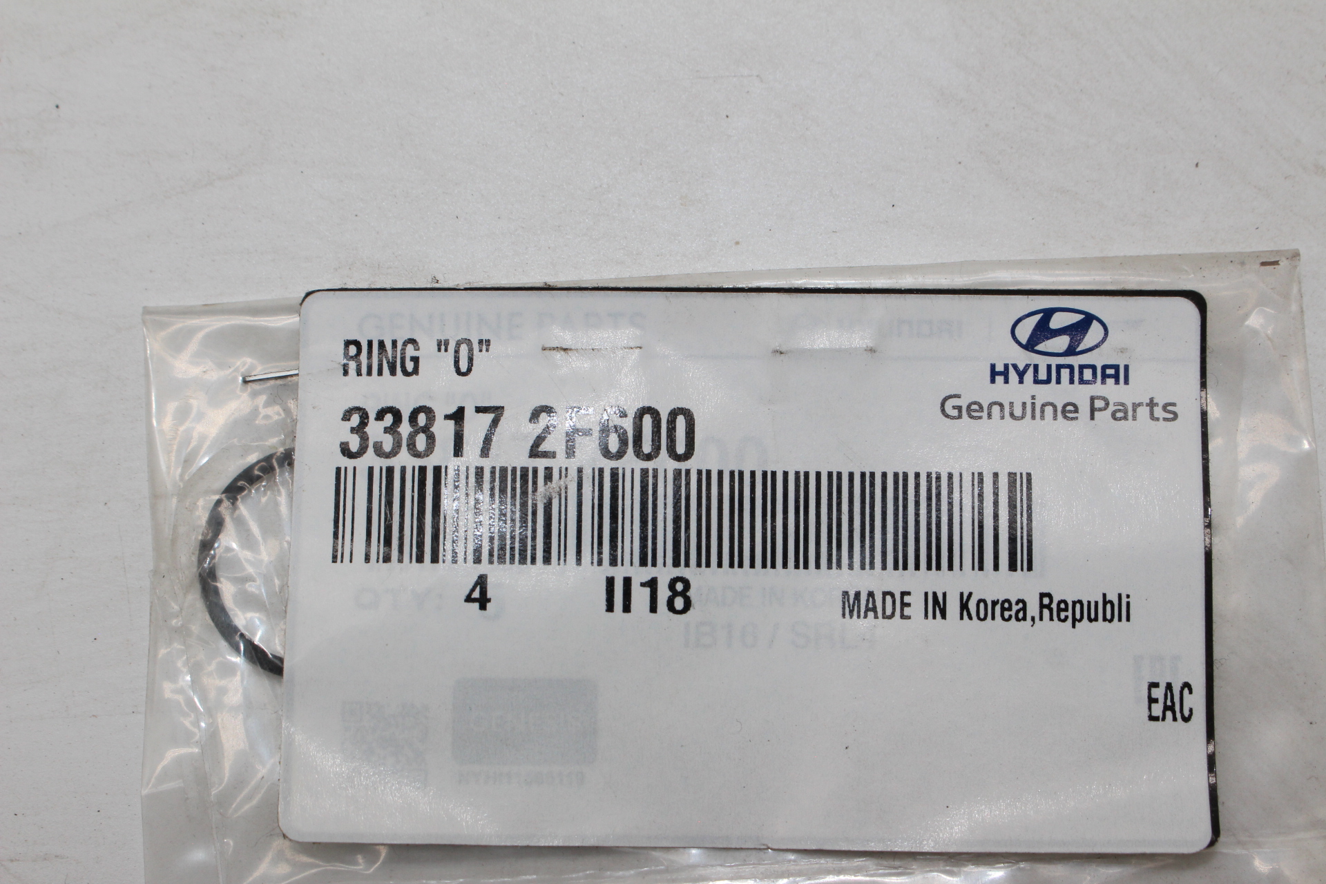 Hyundai 338172F600 O-Ring Dichtung