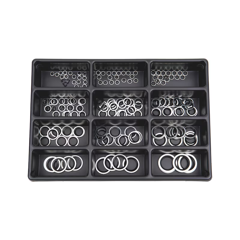 Würth Schraubendichtung selbstzentrierend Sortiment 165-teilig M4–M24 ORSY