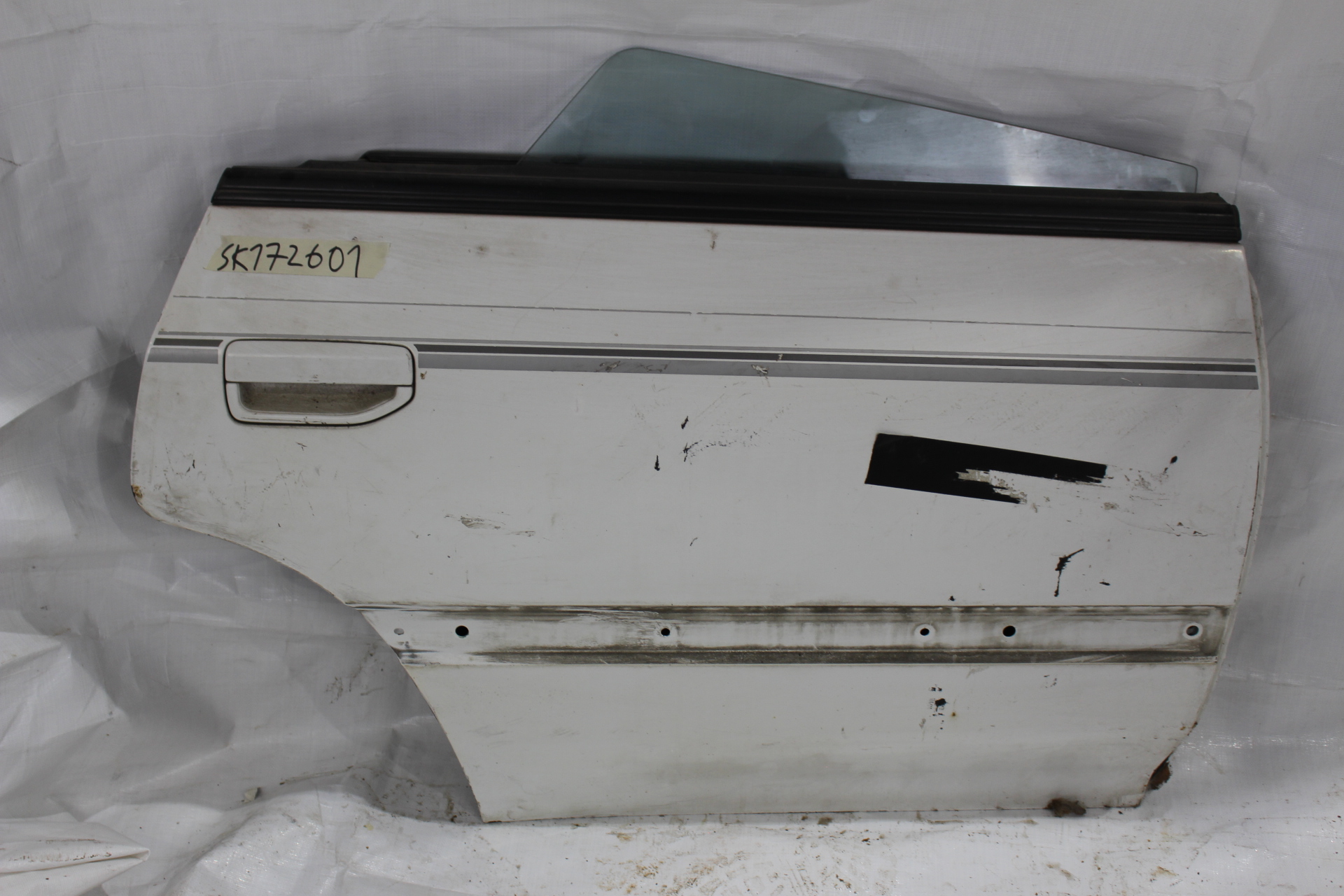 Tür hinten rechts weiß für Subaru Legacy BC BJF 89-94