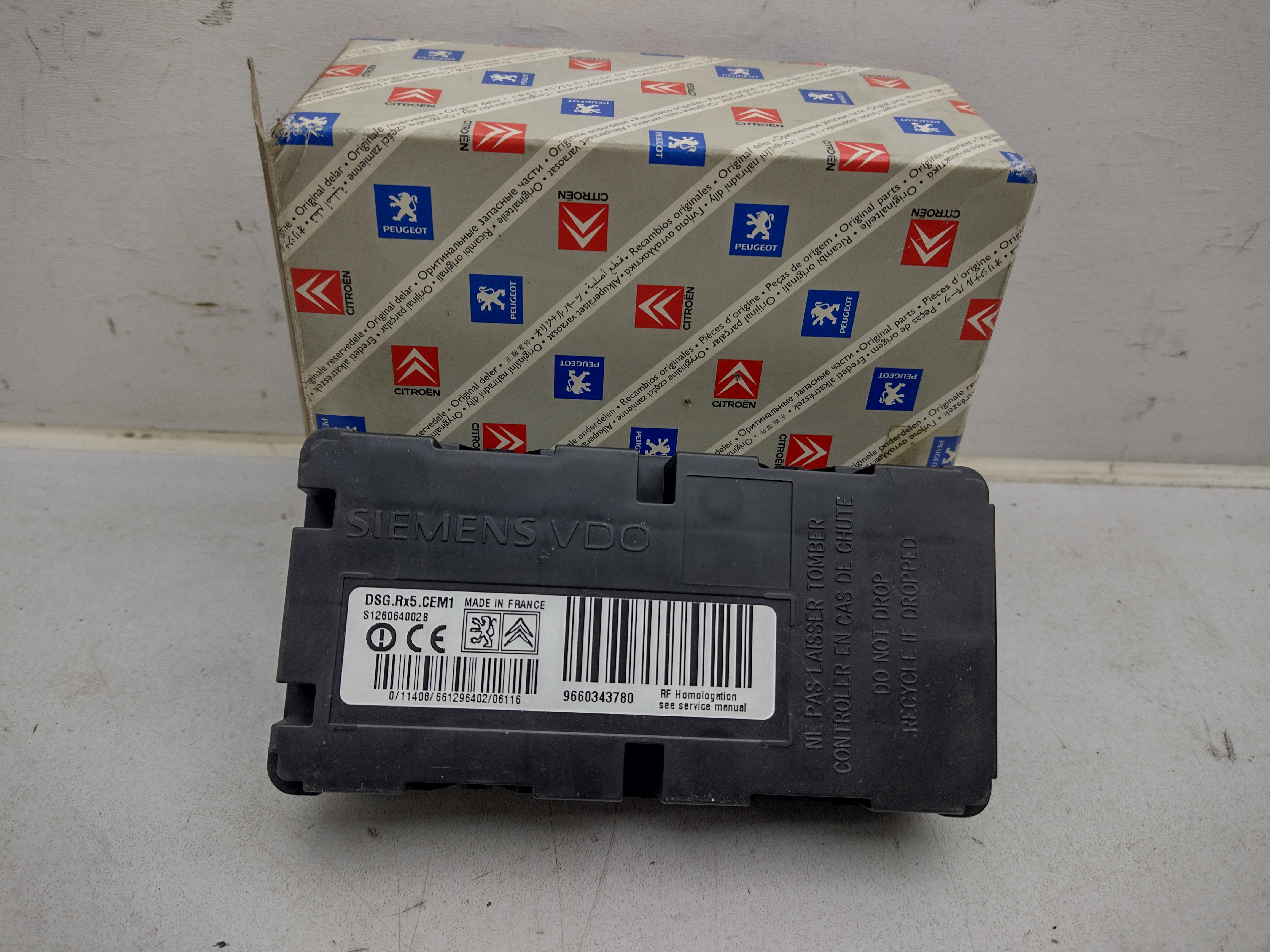 Peugeot / Citroen Steuergerät 543082 SIEMENS VDO DSG.Rx5.CEM1 NEU NOS NEW Peugeot / Citroen Steuergerät 543082 SIEMENS VDO DSG.Rx5.CEM1 NEU NOS NEW
