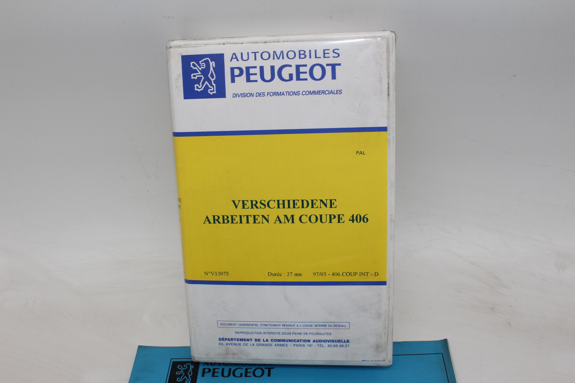 Original Peugeot Lehrvideokassette – Verschiedene Arbeiten am 406 Coupe