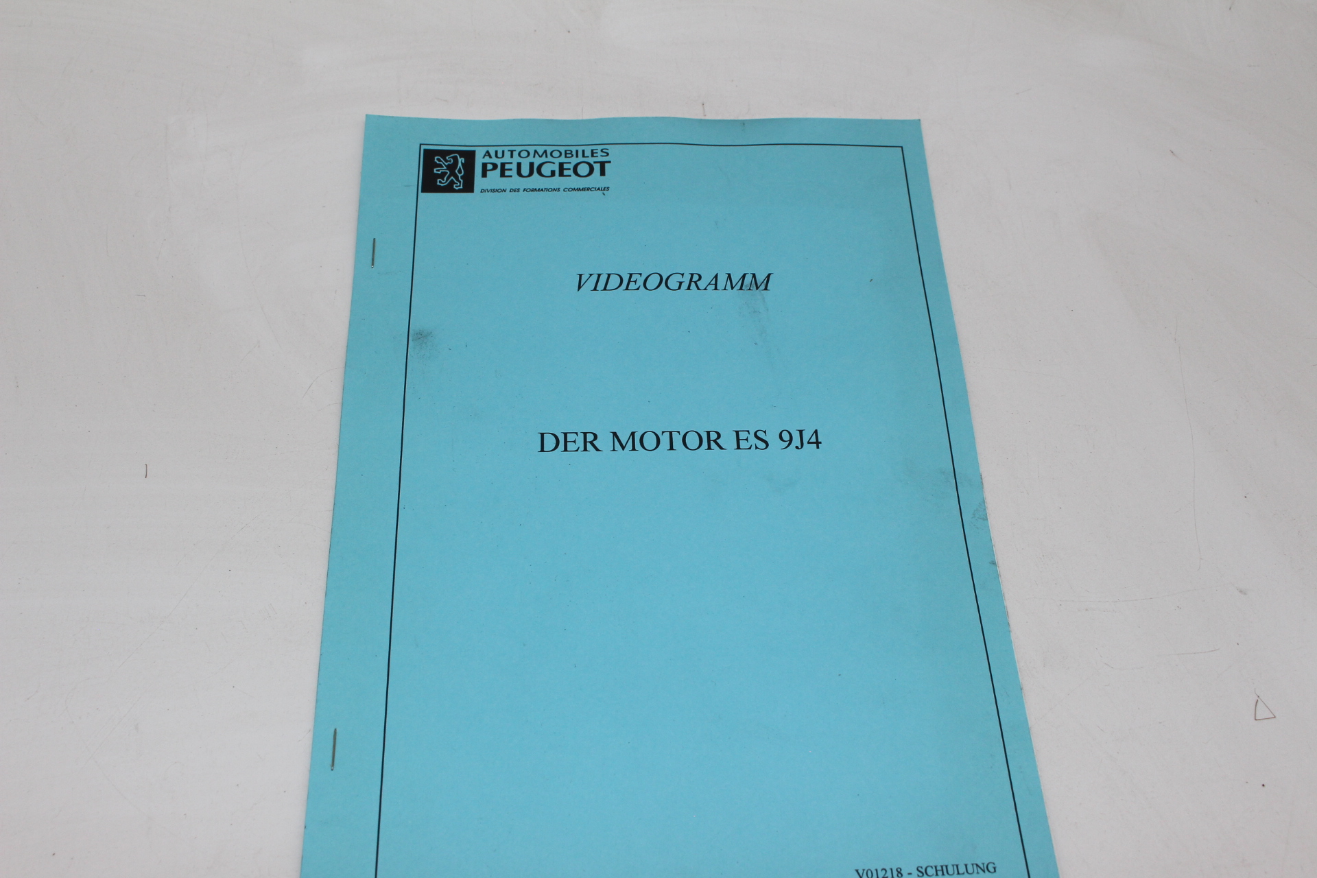 Peugeot Lehrvideokassette – DER MOTOR ES 9J4
