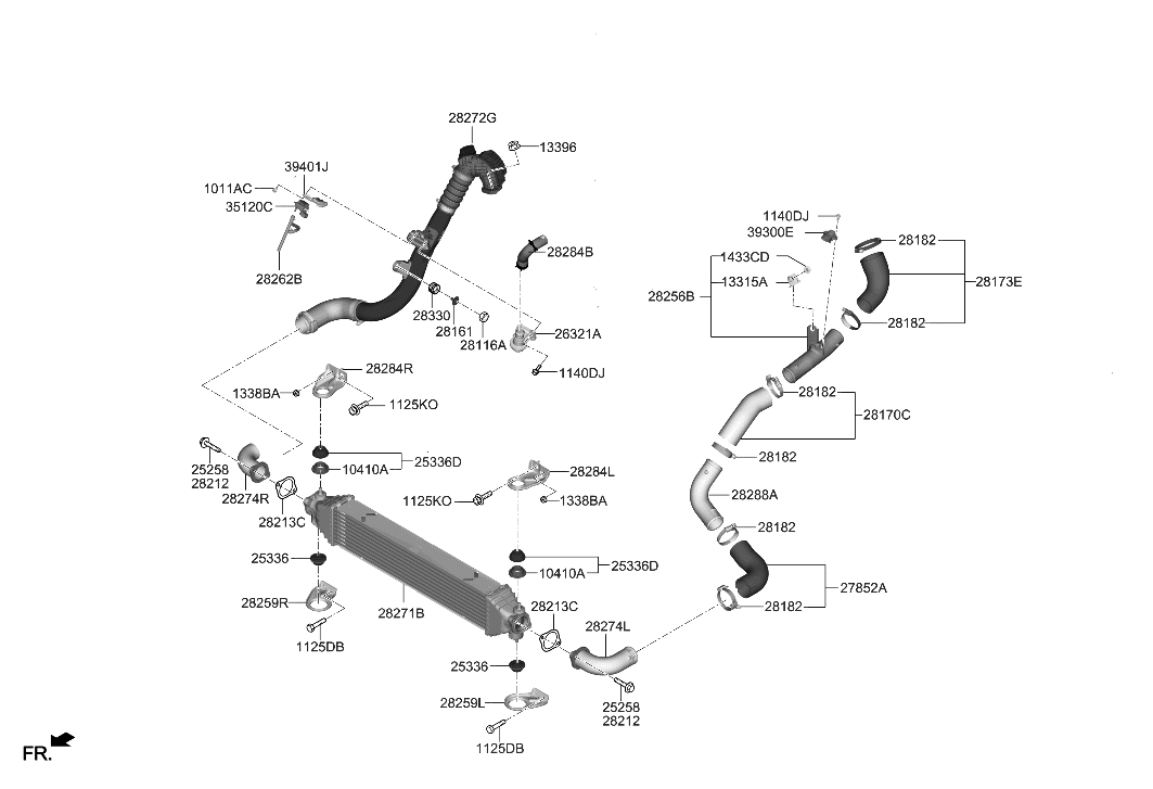 Ladeluft Schlauchschelle 28292-2F055 für Hyundai Kona Elantra Genesis G70 G80 G90 Sonata Veloster Ladeluft Schlauchschelle 28292-2F055 für Hyundai Kona Elantra Genesis G70 G80 G90 Sonata Veloster