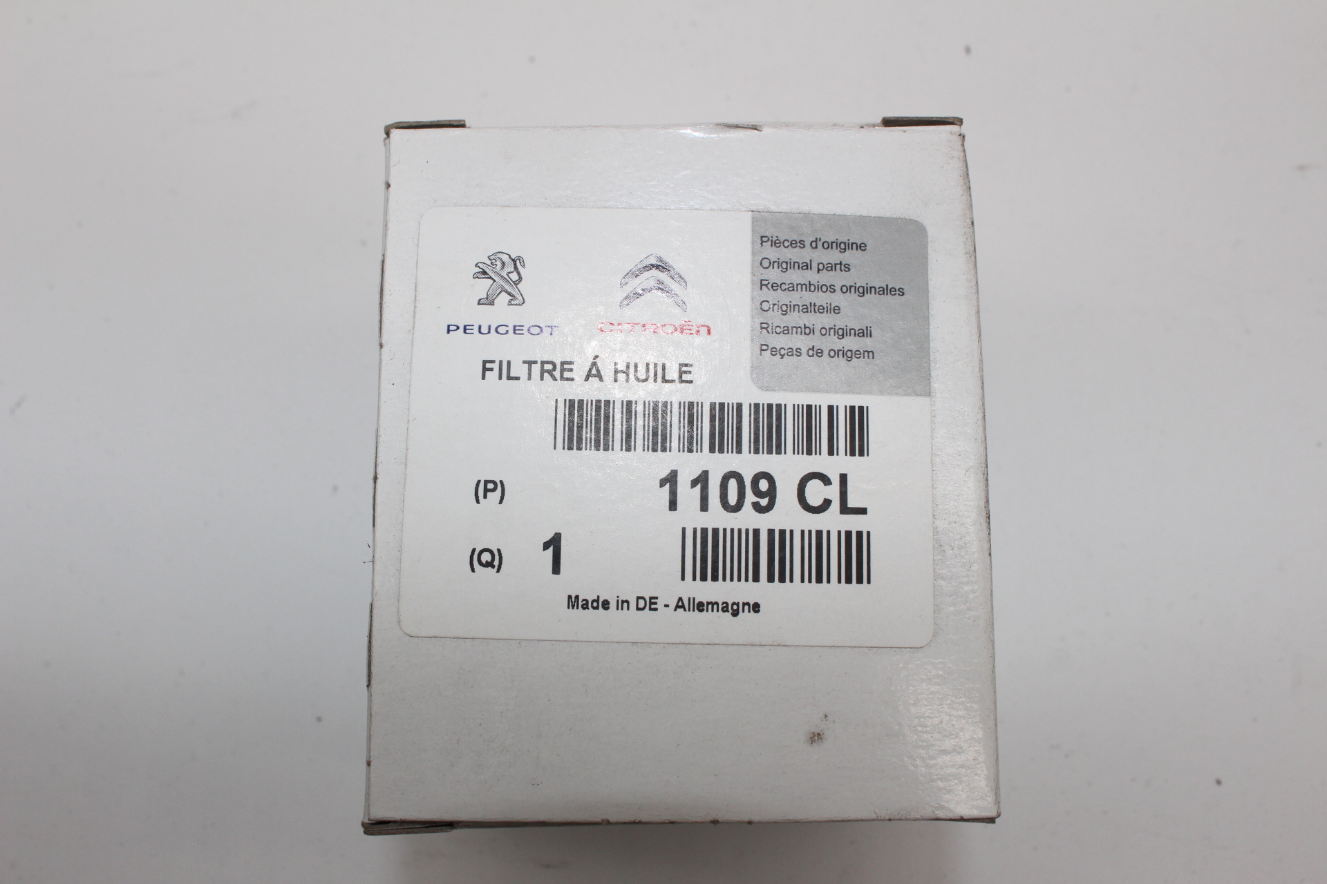 Citroen / Peugeot Ölfilter Ölfiltereinsatz 1109CL NEU NOS NEW