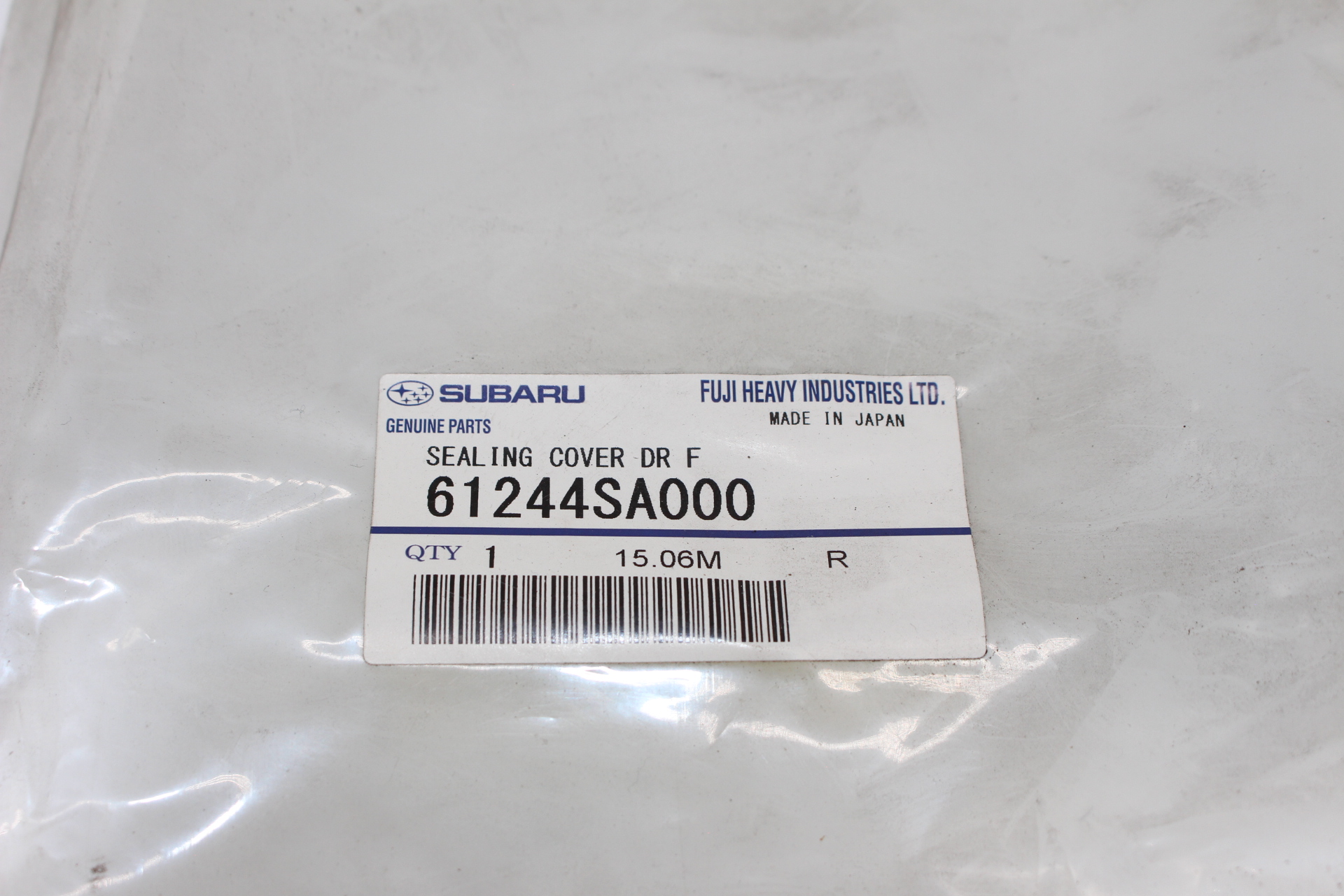 Dampfsperre Door Water Deflector. Sealing Cover Door (Front, Plastic) 61244SA000 für Subaru Forester SG 2005-2008