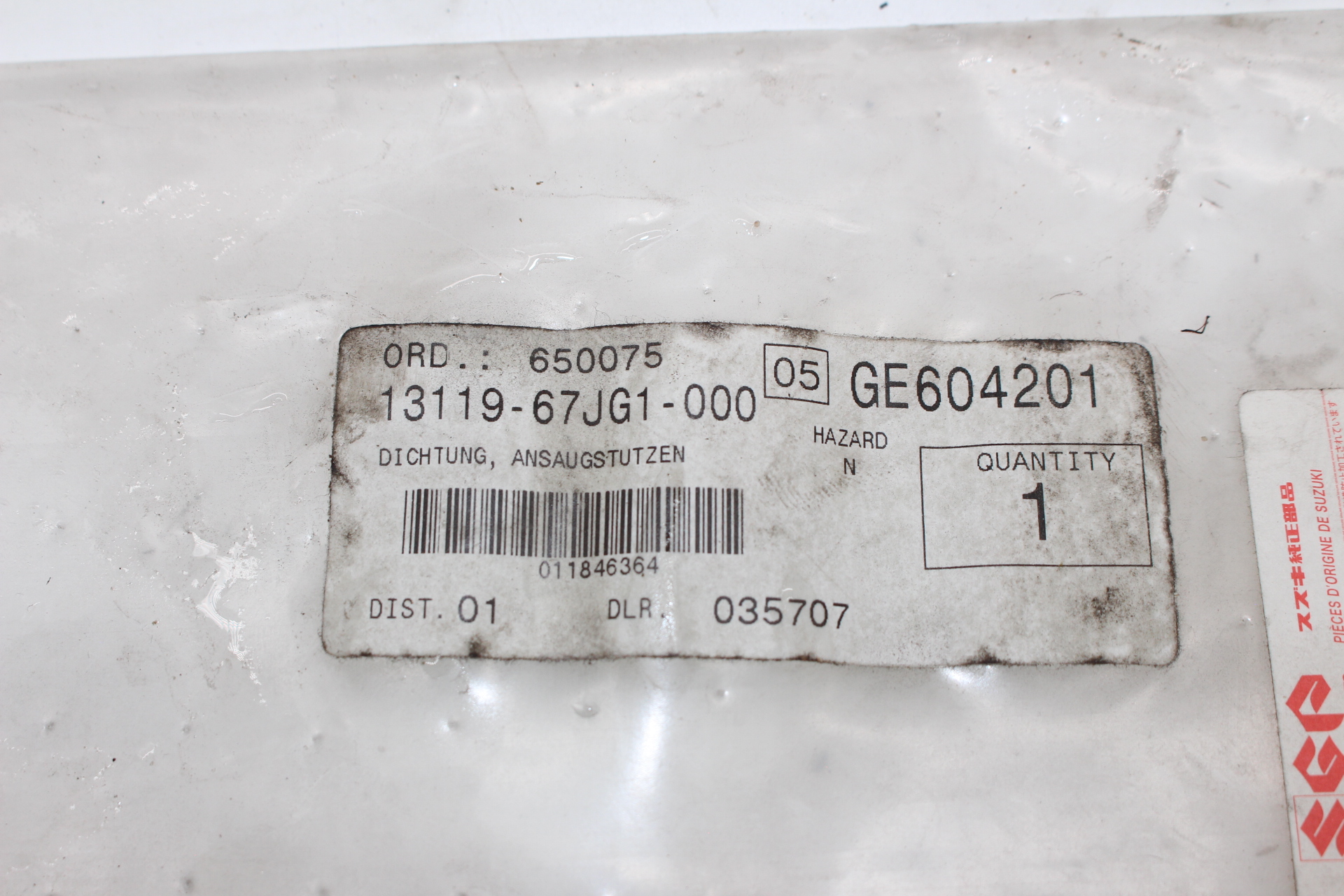 Dichtung Ansaugbrücke 13119-67JG1 für SUZUKI Grand Vitara II 1.9 DDiS