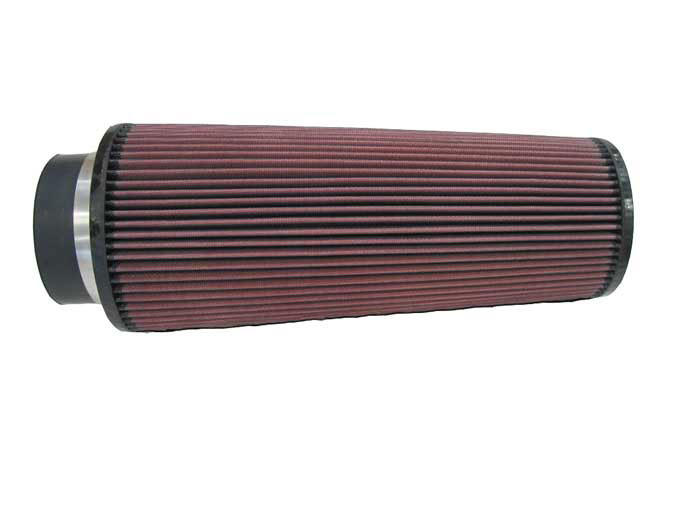 K&N RE-0880 HIGH-FLOW Sportluftfilter 102mm 4 Zoll Anschluss 356mm hoch konisch rot