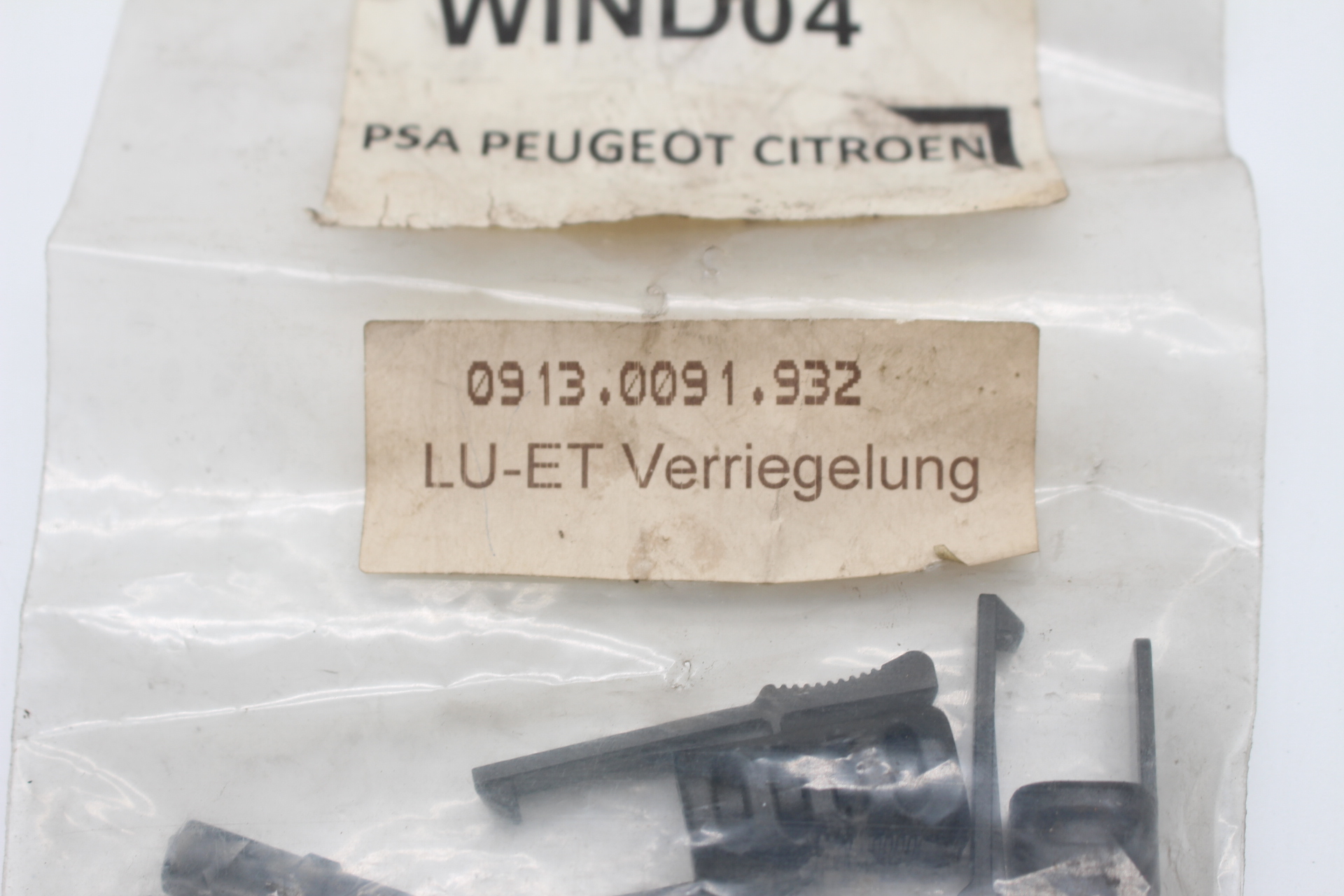 Peugeot / Citroen WIND04 PSA LU-ET Verriegelung 0913.0091.932 NEU NOS NEW