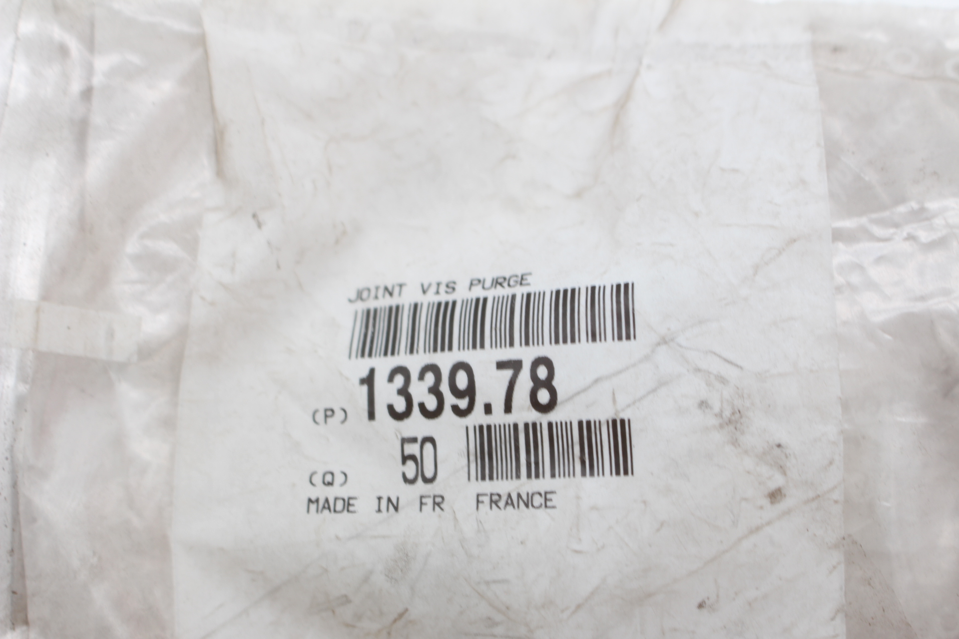 Citroen / Peugeot Kupfer Unterlegscheibe 133978 NEU NOS NEW OEM