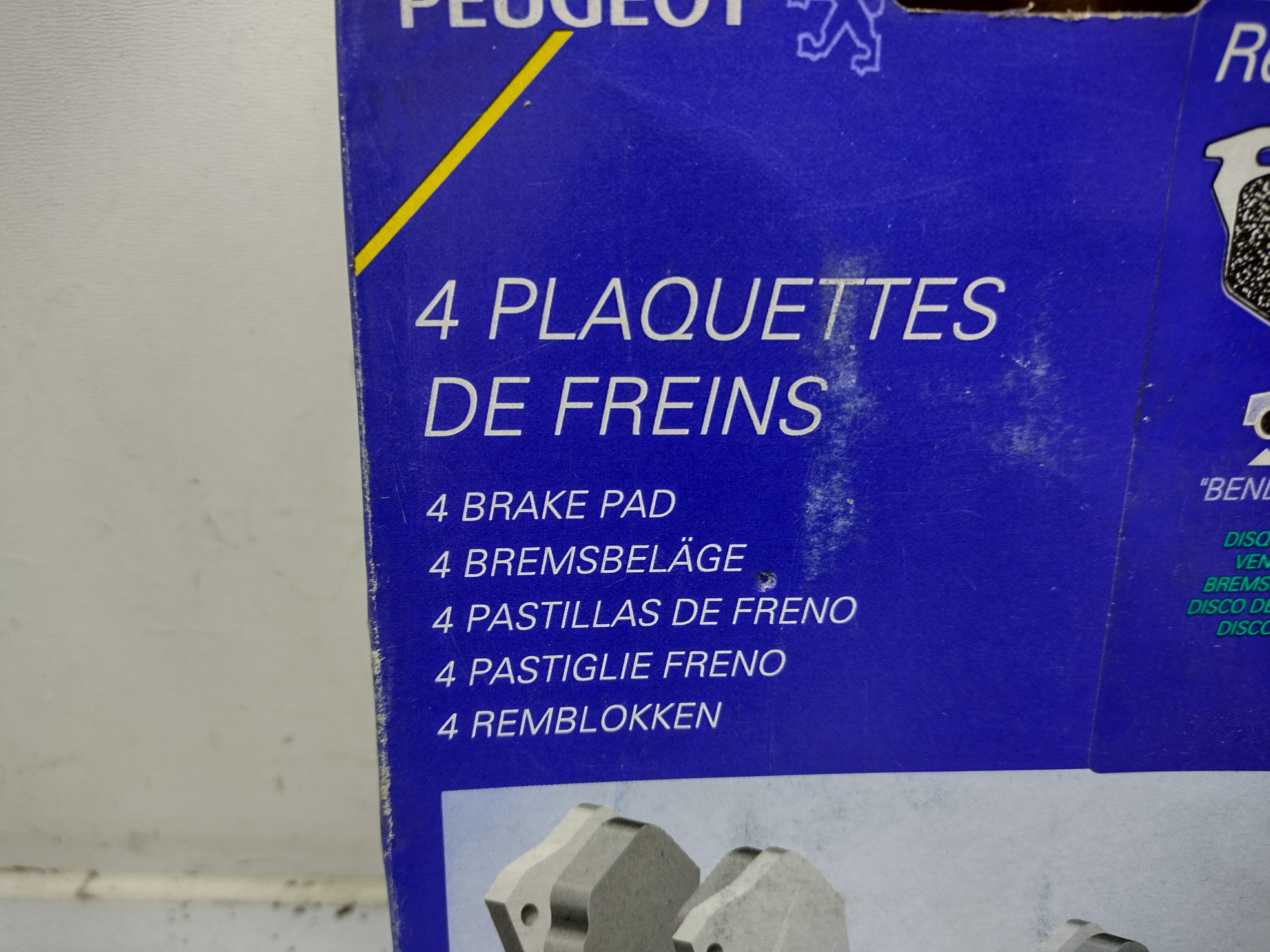 Peugeot 106 Bremsbeläge vorne (Sys.Bendix) 425120 NOS NEW OEM 