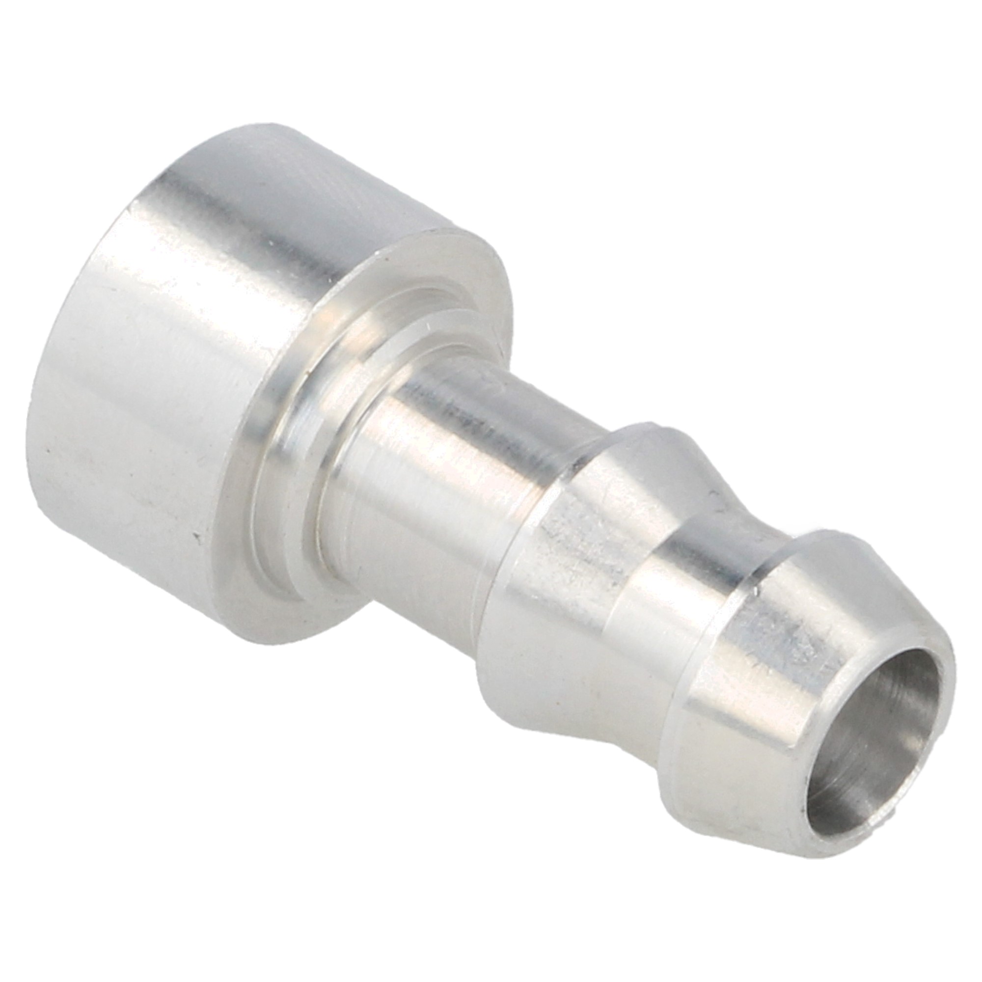QSP Aluminium Anschweiß-Schlauchanschluss 12.5 mm für AN8 DASH 08 Push-On Schlauch