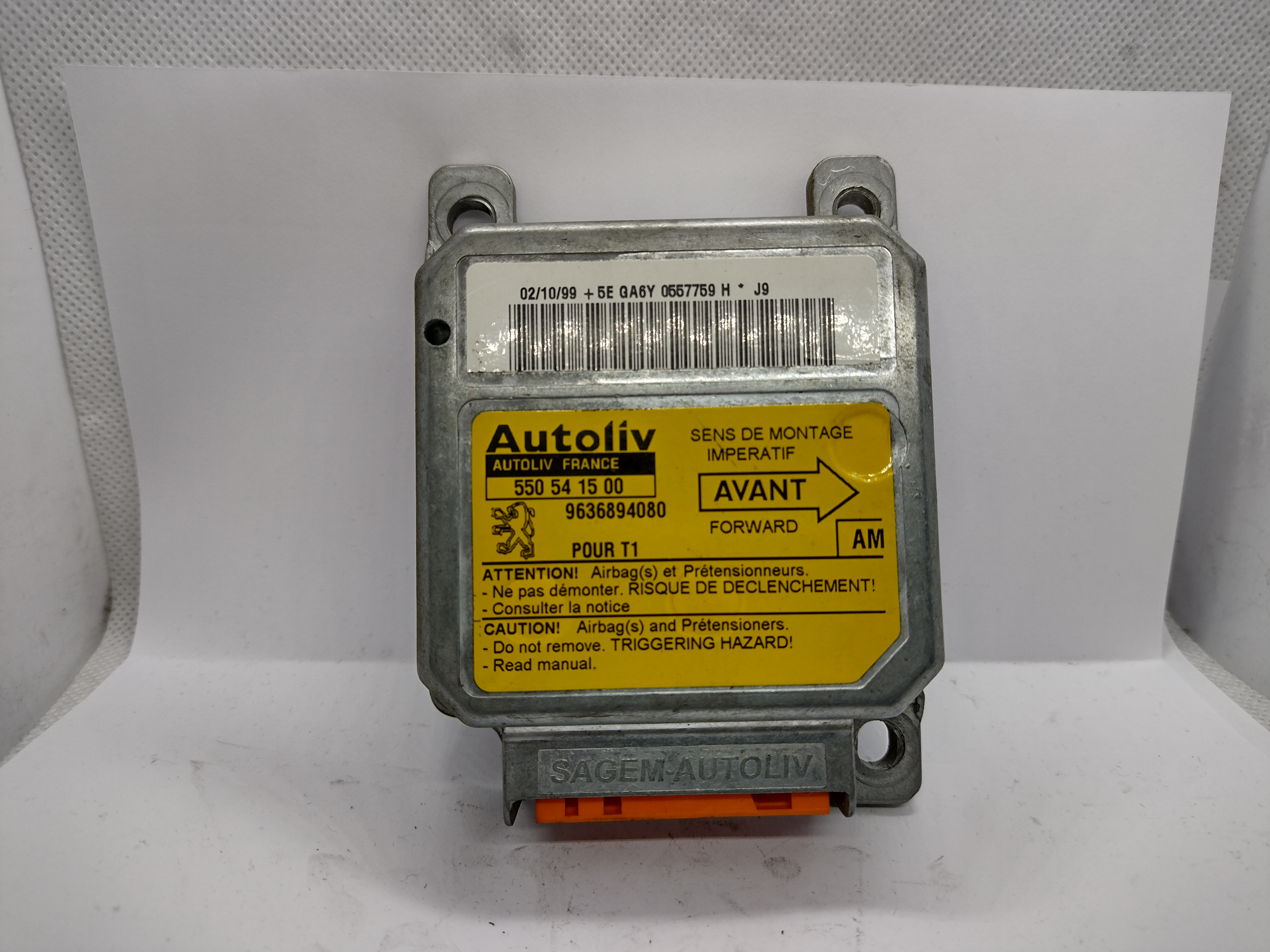 Peugeot 206 Airbag Steuergerät 6547WJ NEU NOS NEW OEM Peugeot 206 Airbag Steuergerät 6547WJ NEU NOS NEW OEM