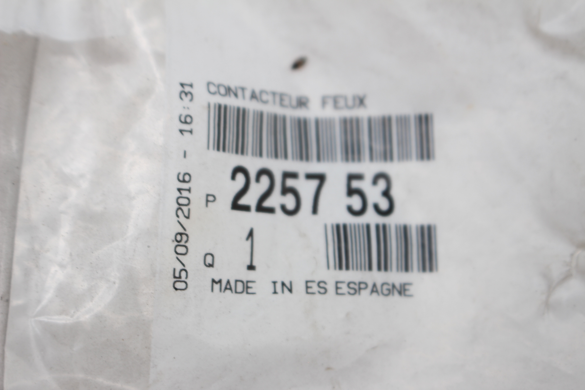 Peugeot / Citroen Rückfahrschalter 225753 NEU NOS NEW