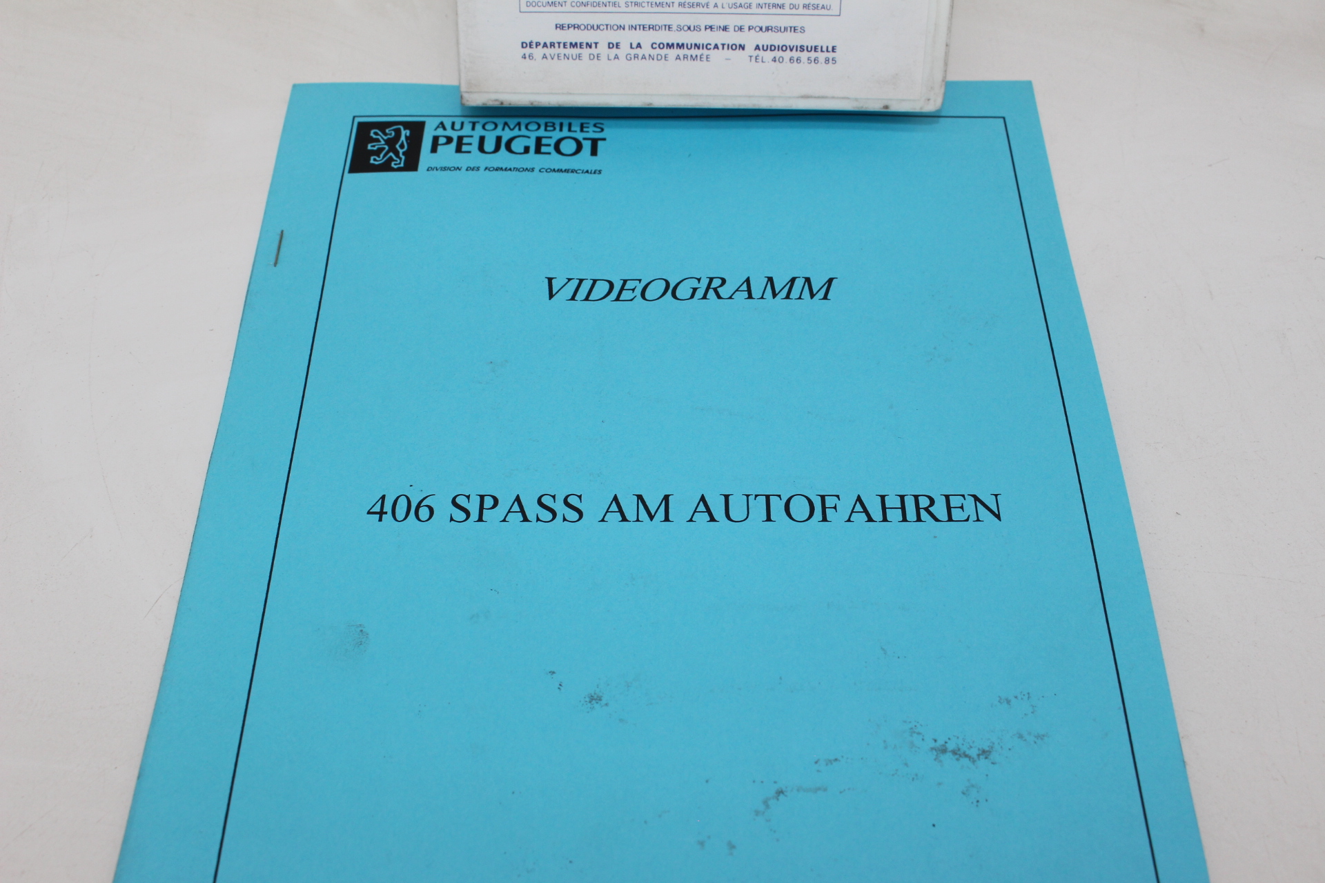 Original Peugeot Lehrvideokassette – 406 SPASS AM AUTOFAHREN