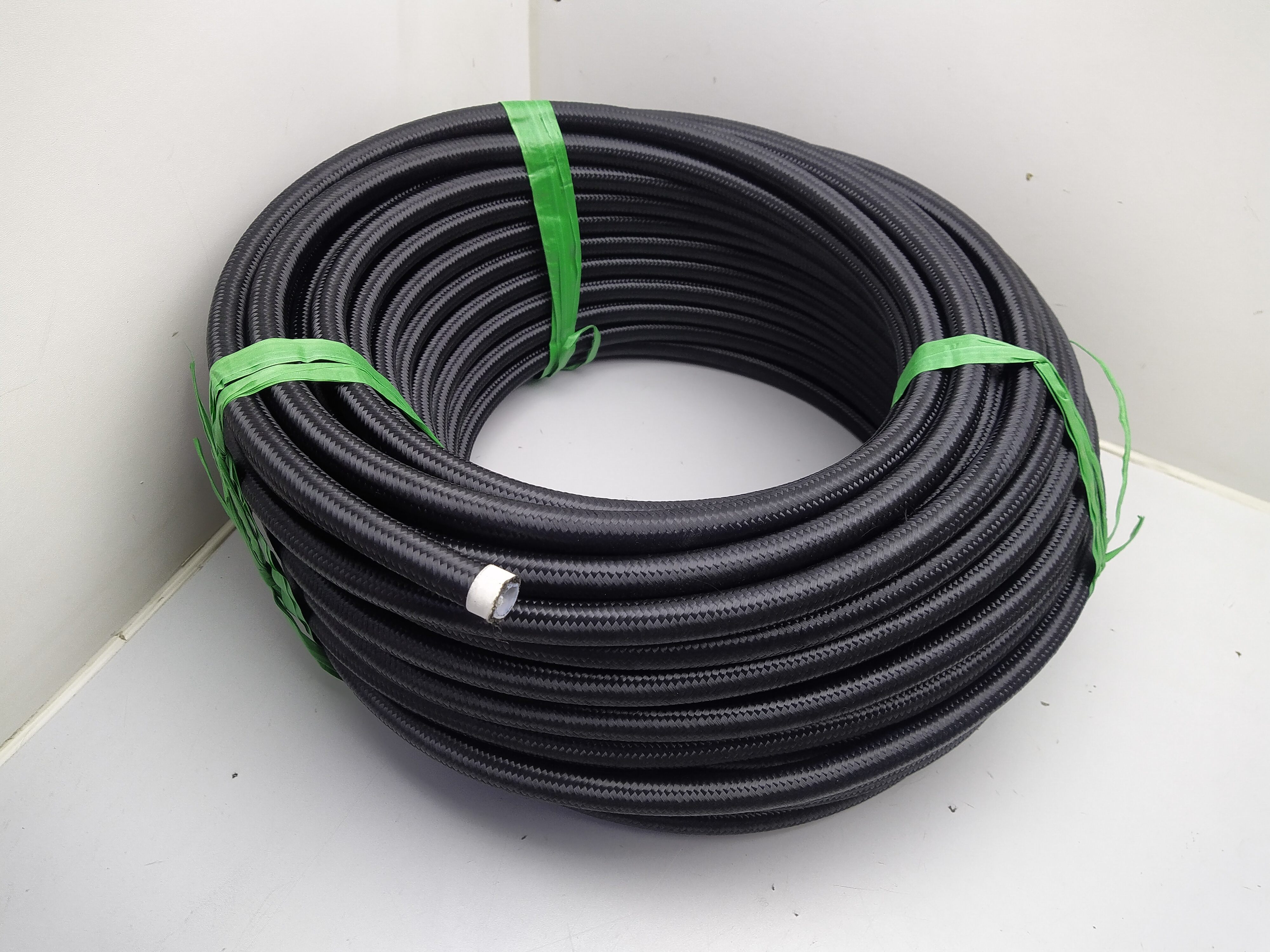 Dash 10 AN10 10 AN PTFE Hydraulikschlauch Stahlflexleitung nylonummantelt SCHWARZ Dash 10 AN10 10 AN PTFE Hydraulikschlauch Stahlflexleitung nylonummantelt SCHWARZ