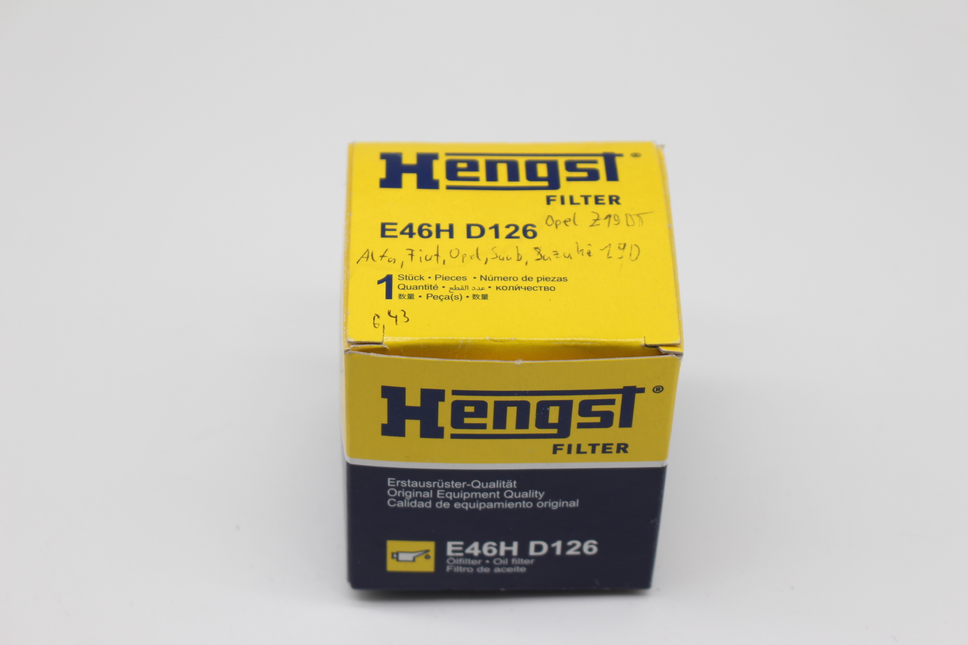 HENGST FILTER E46HD126 – Ölfilter