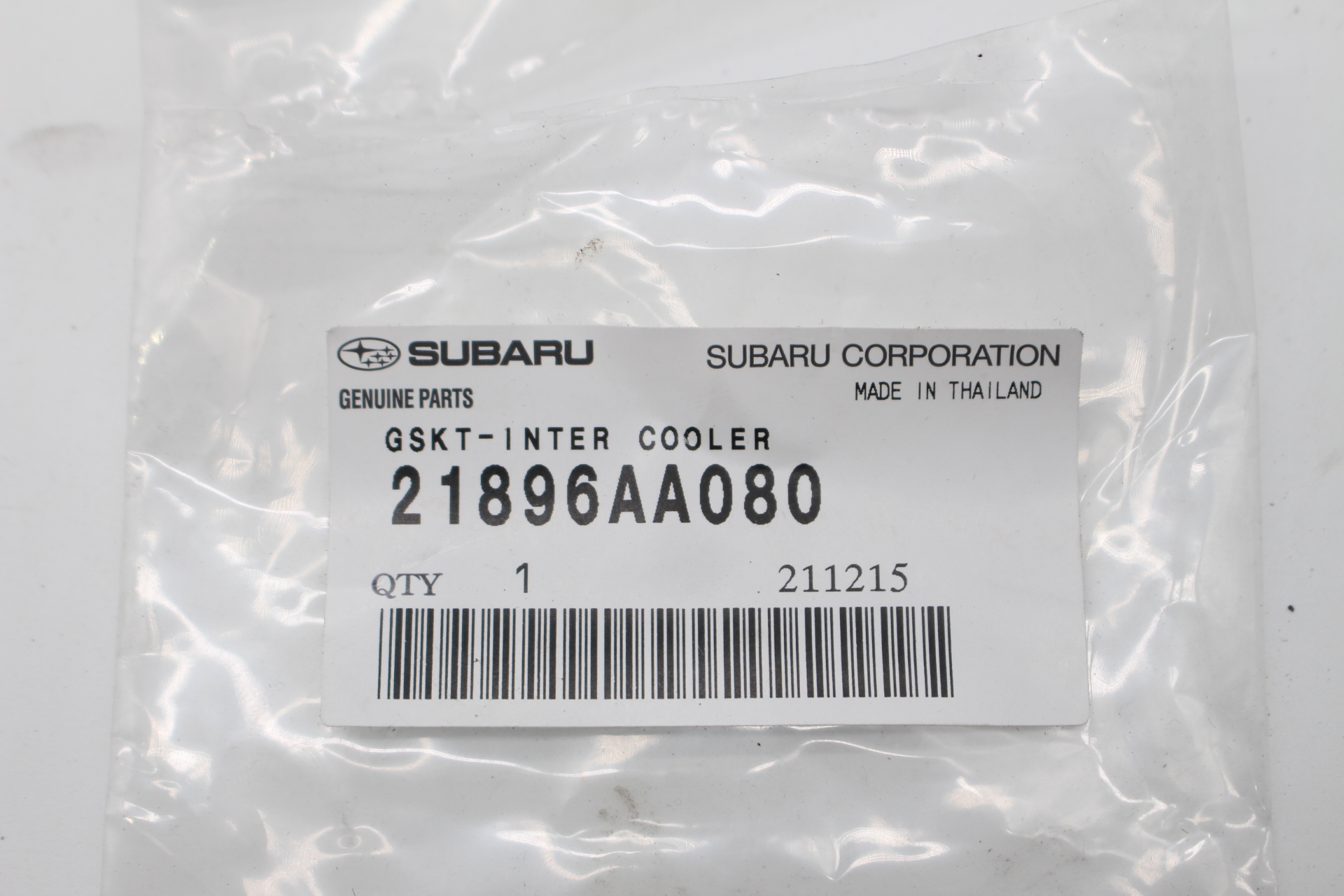 Dichtung Ladeluftkühler, by-pass 21896AA080 für Subaru Forester 2.0 XT 2002-2003