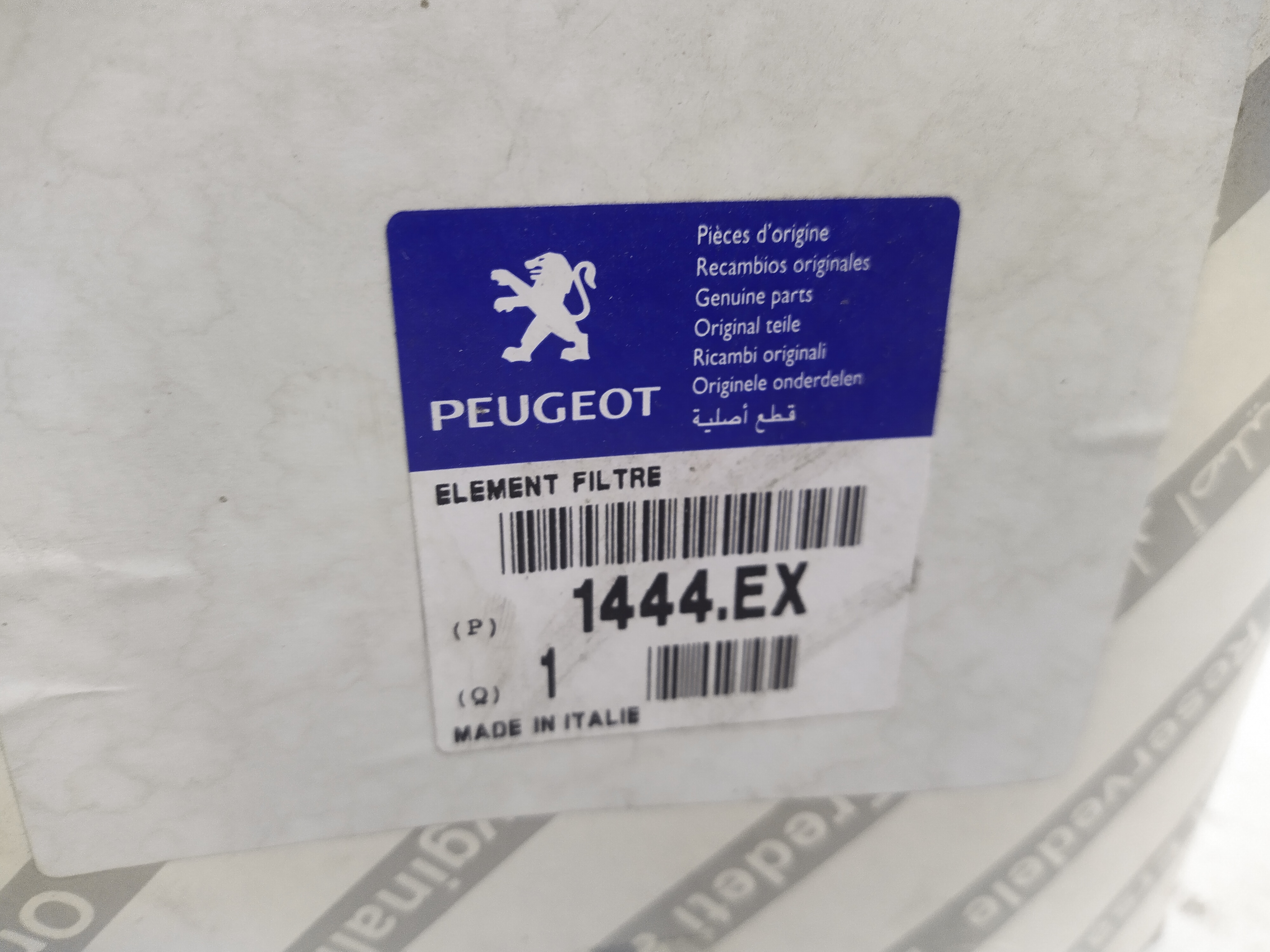Peugeot Luftfilter [144409/1444EX/1444WZ] NEU NOS NEW 