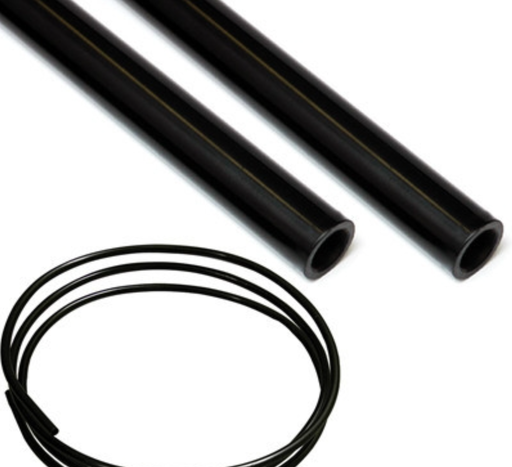Aluminiumrohr schwarz eloxiert 9,5 mm 3/8 Zoll 2 Meter NEU
