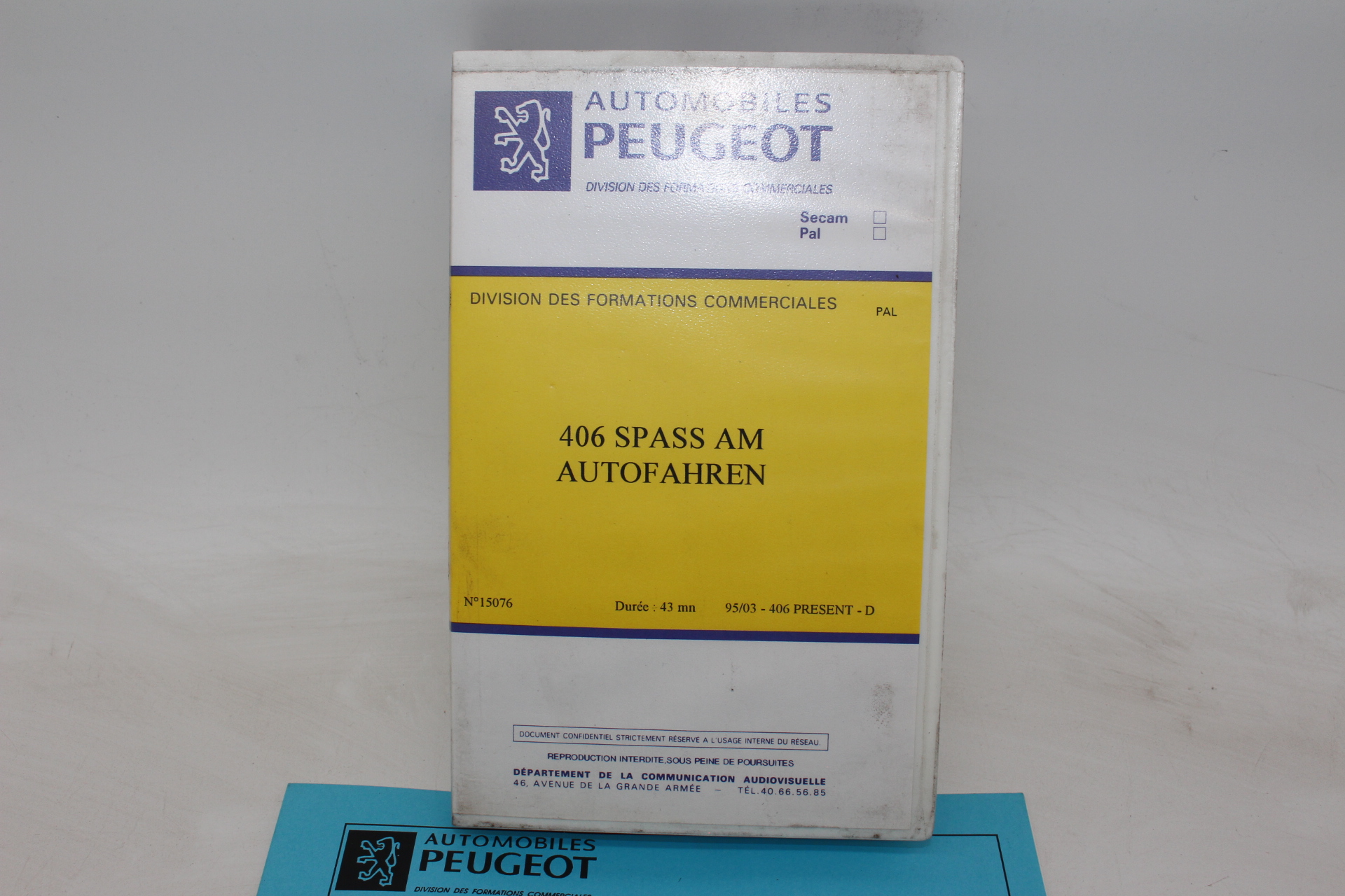 Original Peugeot Lehrvideokassette – 406 SPASS AM AUTOFAHREN