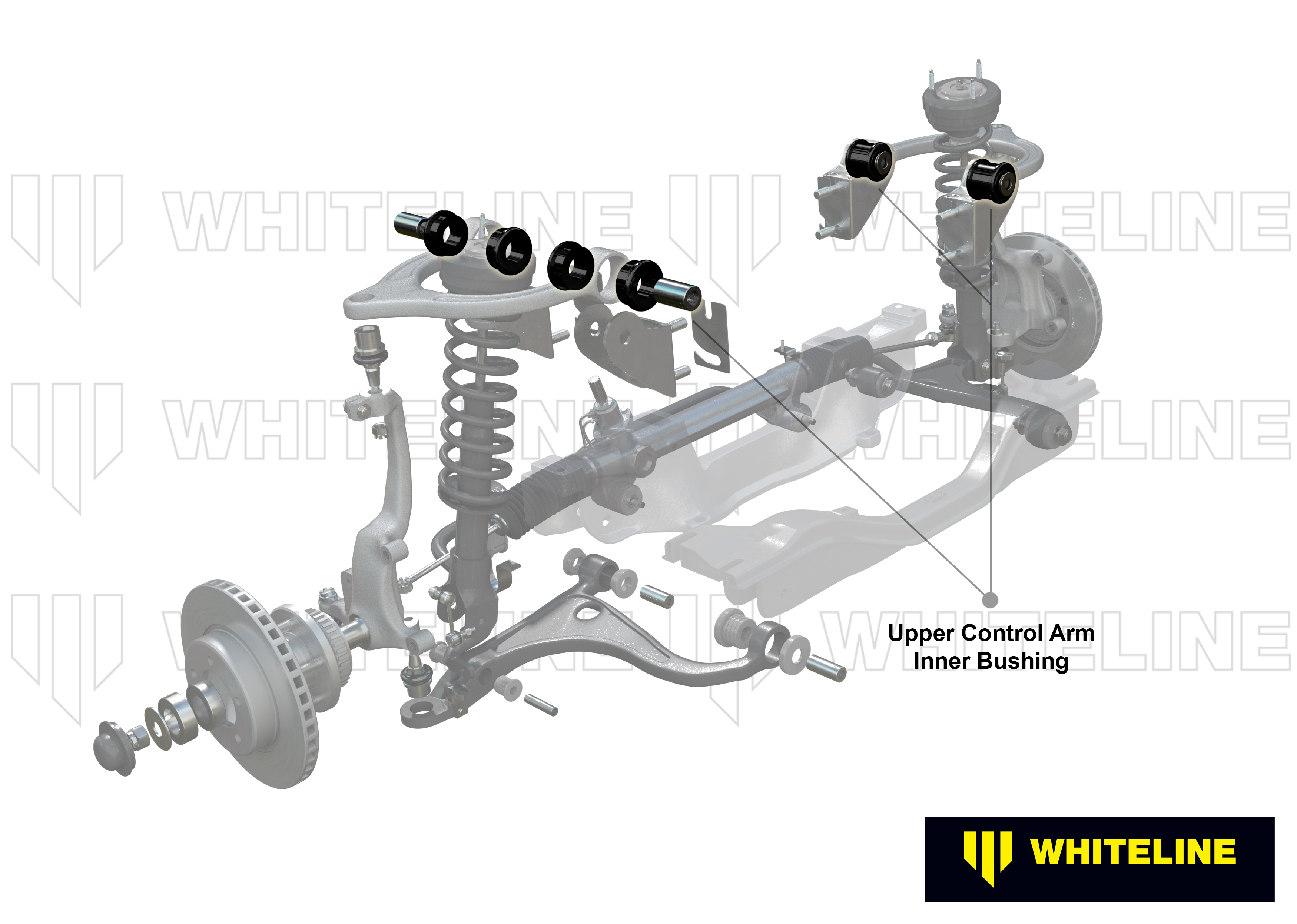 Whiteline Querlenker oben - Buchsen-Set für Honda Accord CL/CM Accord Euro CL/CM
