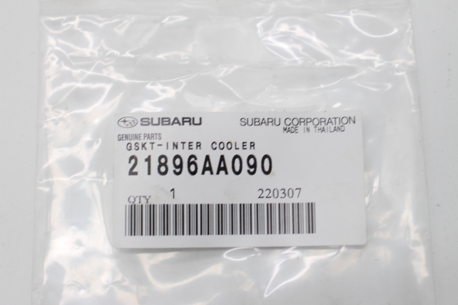 Dichtung Ladeluftkühler, by-pass 21896AA090 für Subaru Forester 2.0 XT 2002-2003