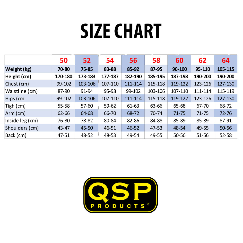 QSP Kart Motorsport Mechaniker Overall Schwarz Größe - 66