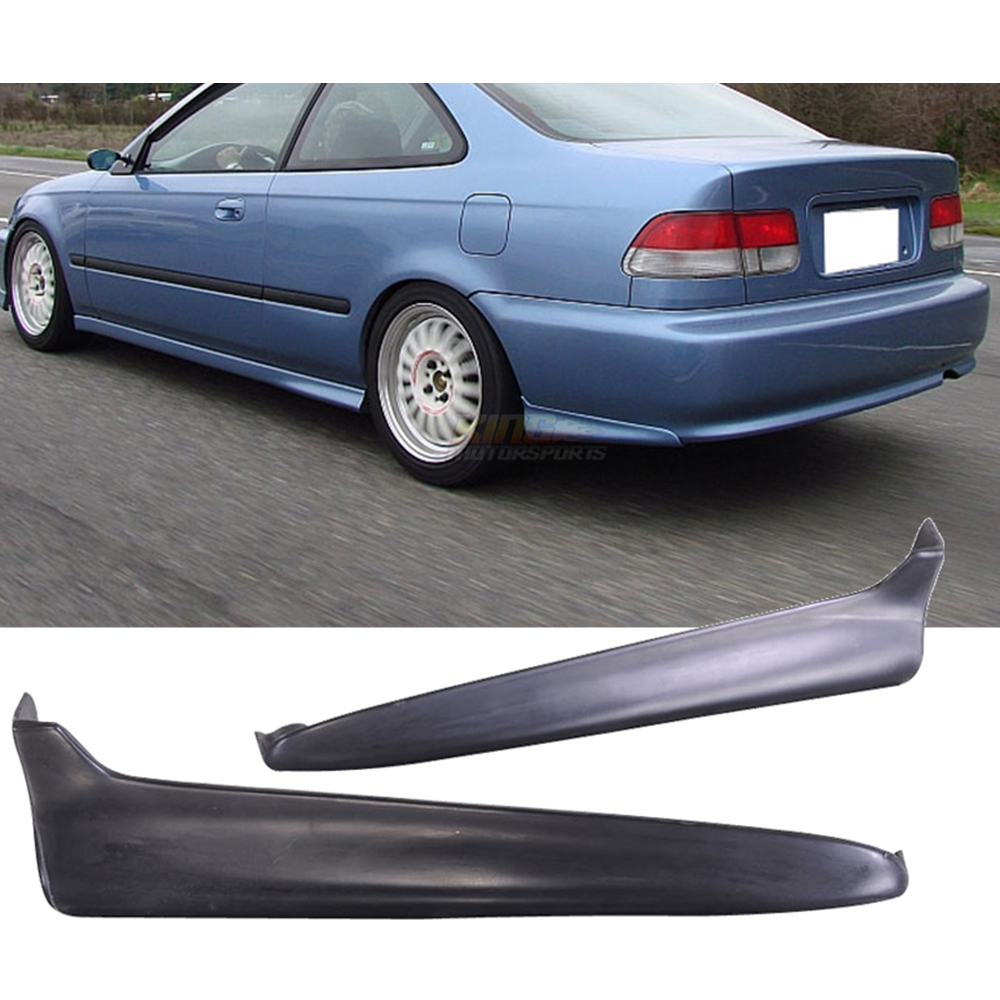 Mugen Style Heckstoßstangen-Abdeckungen PU für Honda Civic 95-98 2/4-Türer