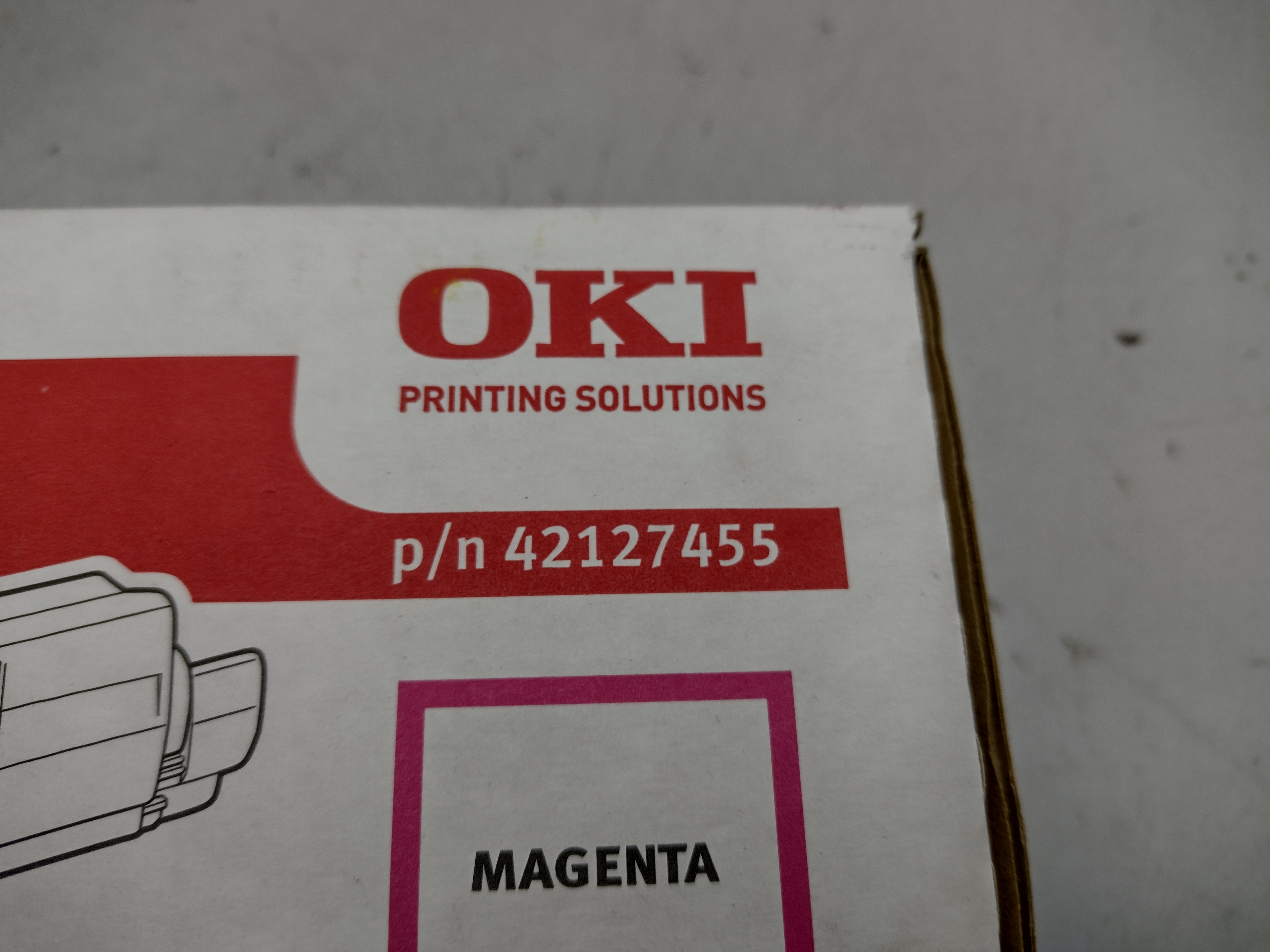 Toner Magenta Original OKI 42127455 C5250 C5450 C5510 MFP 5540 MFP