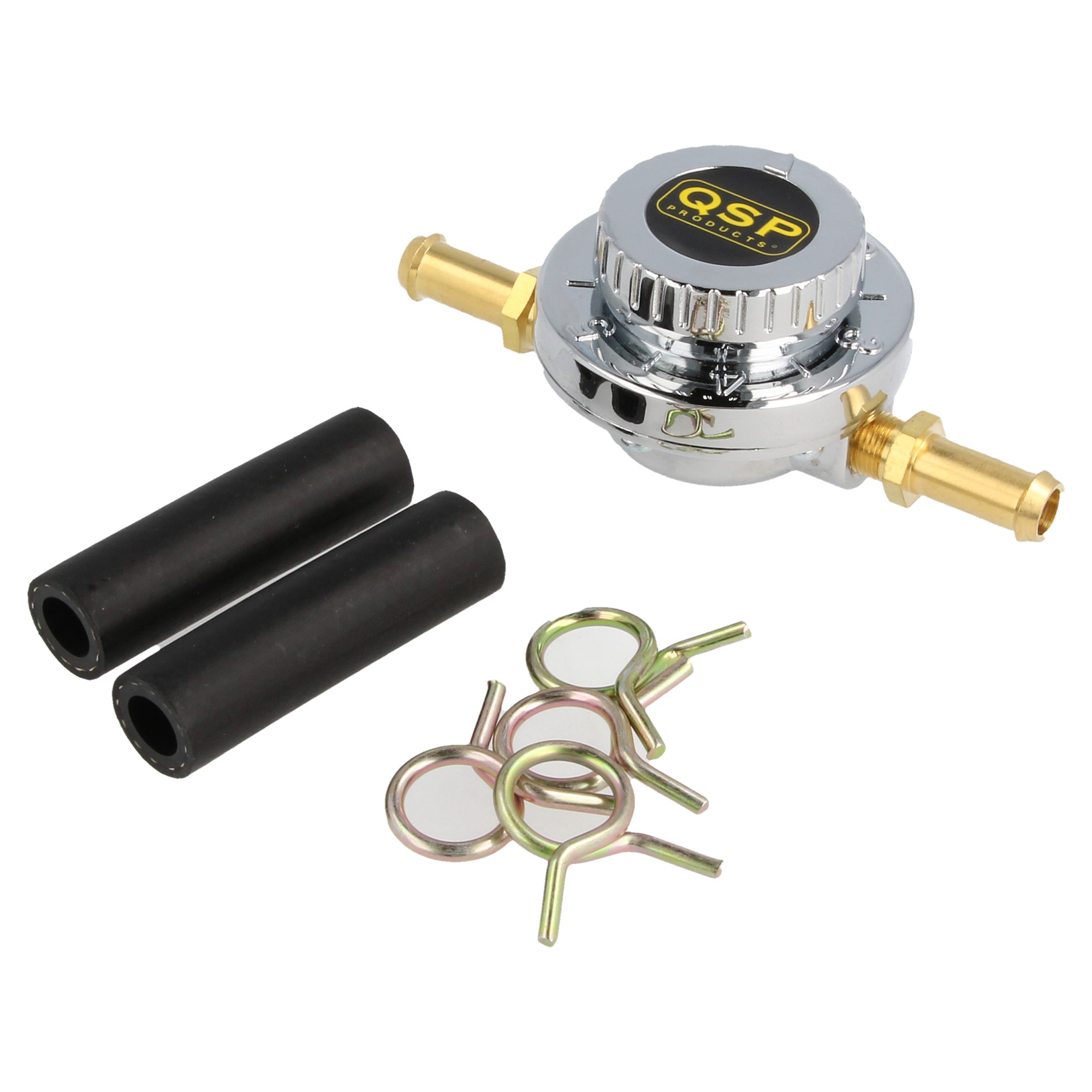 QSP Kraftstoffdruckregler Niederdruck 8 mm 0,07-0,35bar 1-5 PSI silber
