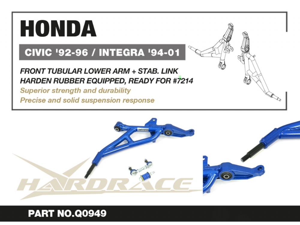 Hardrace Unterer Querlenker vorne für Honda Civic 5. EG, EH, EJ1/2, Integra DC2