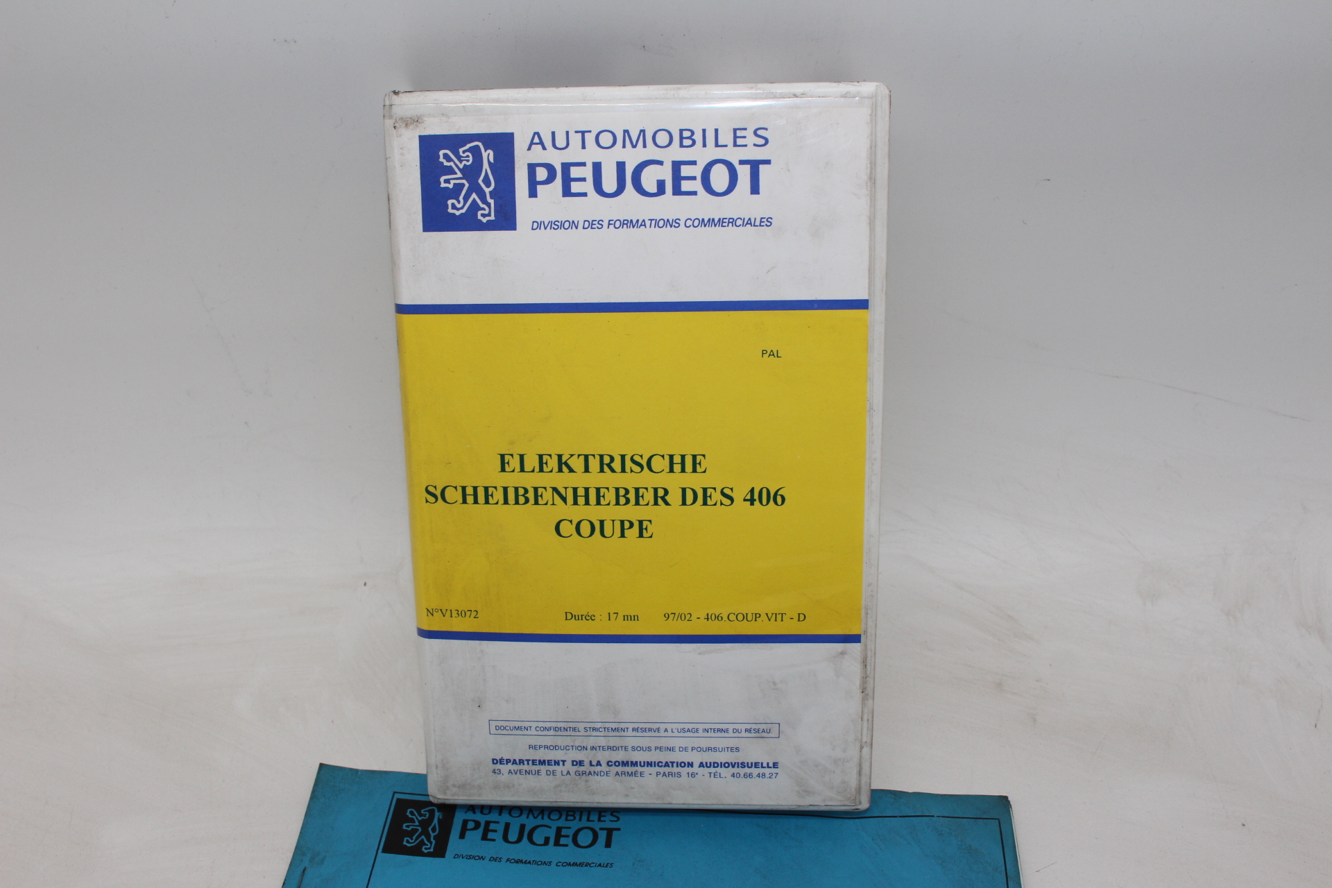 Original Peugeot Lehrvideokassette – Elektrische Scheibenheber des 406 Coupe