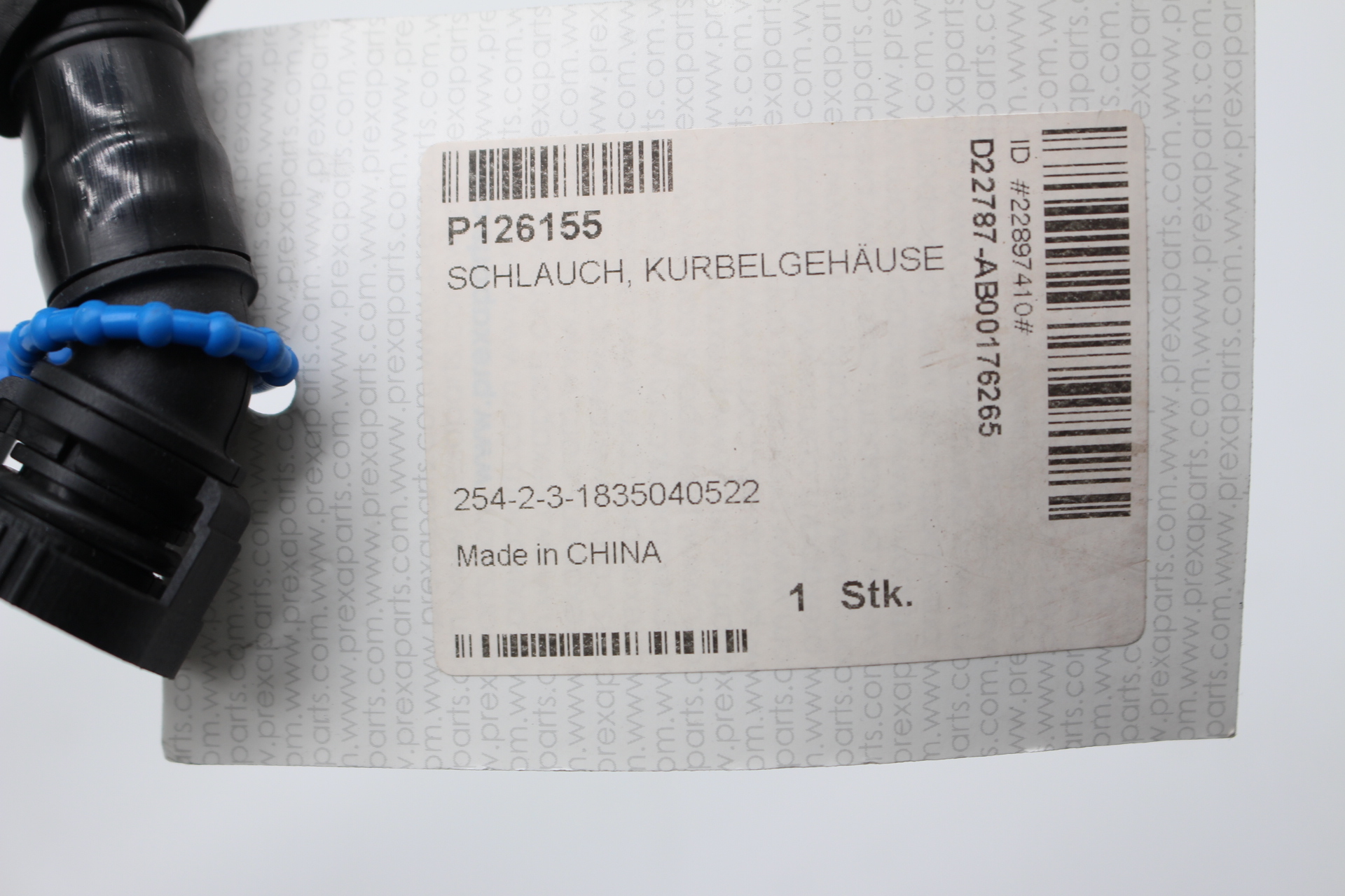 PREXAparts P126155 – Schlauch, Kurbelgehäuseentlüftung für VAG VW AUDI SEAT SKODA 1.8 2.0 TSI