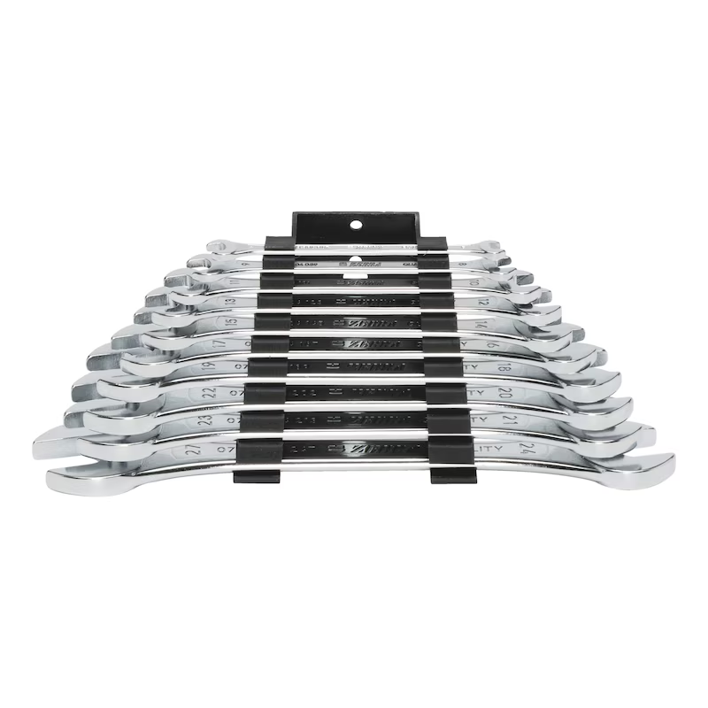 Würth Doppel-Maulschlüssel metrisch 6 × 7 bis 24 × 27 mm – 10-teiliges Sortiment