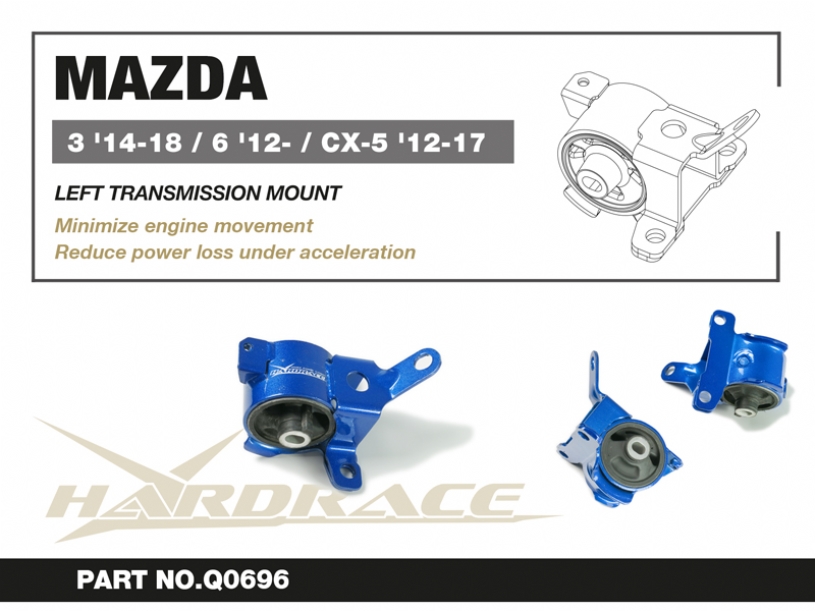 Hardrace links Motorlager für Mazda 3 / AXELA 3. BM/BY, 6 / ATENZA 3. GJ/GL